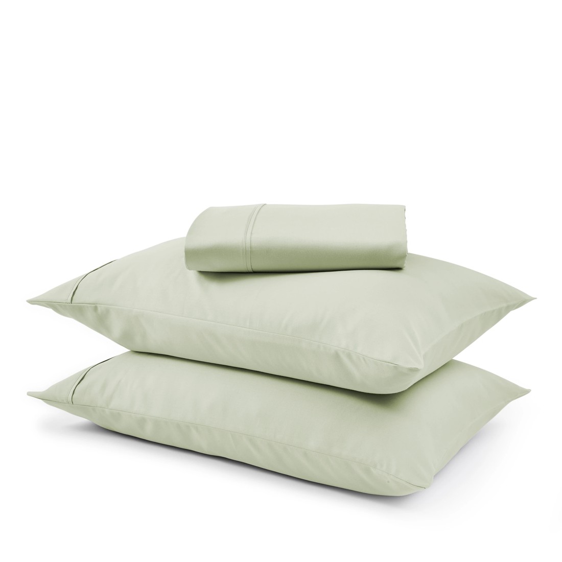 1 1000 Thread Count Cotton Rich Sheet Set - Queen Bed, Sage, 1 of 5