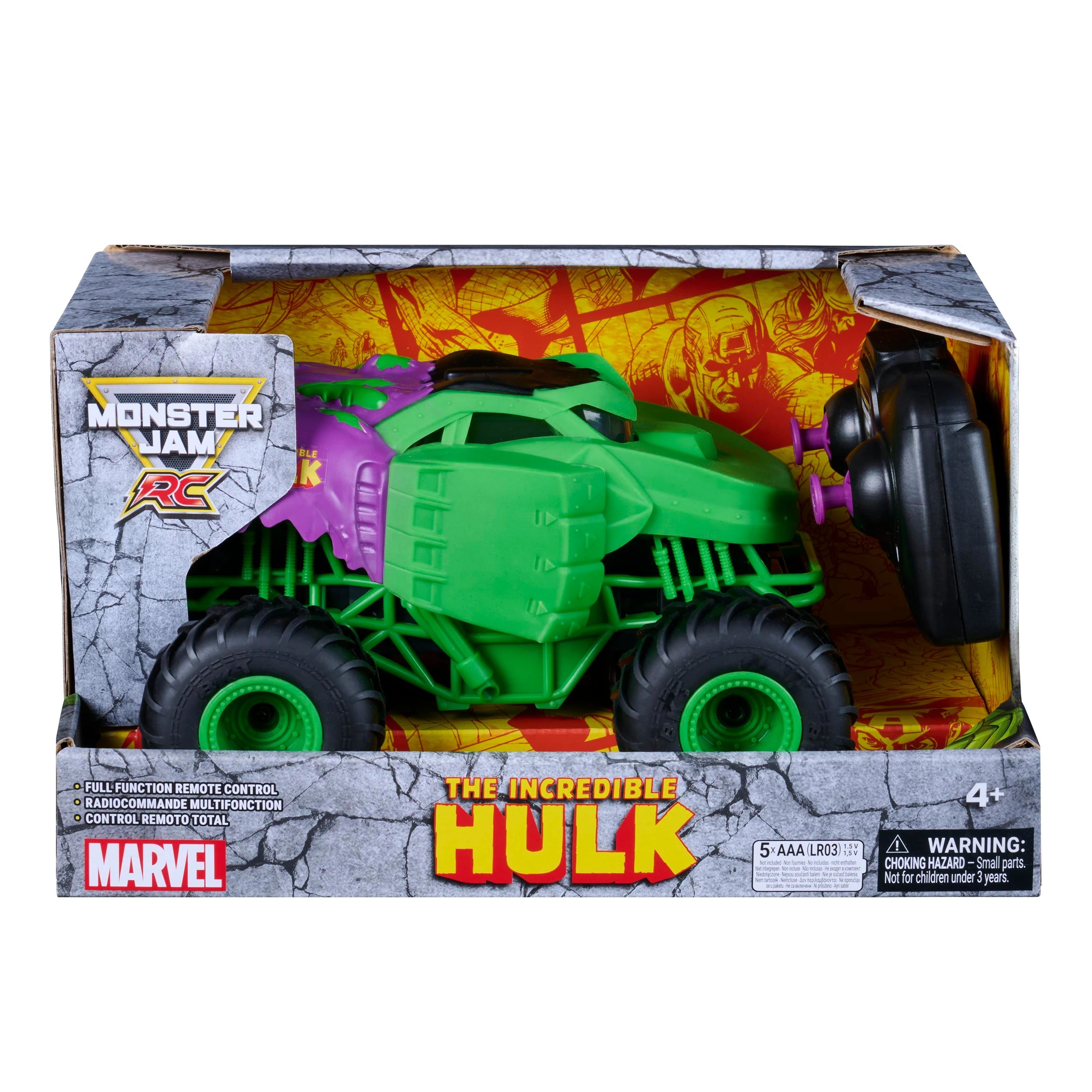 1 Monster Jam Marvel The Incredible Hulk RC Monster Truck, 1 of 7