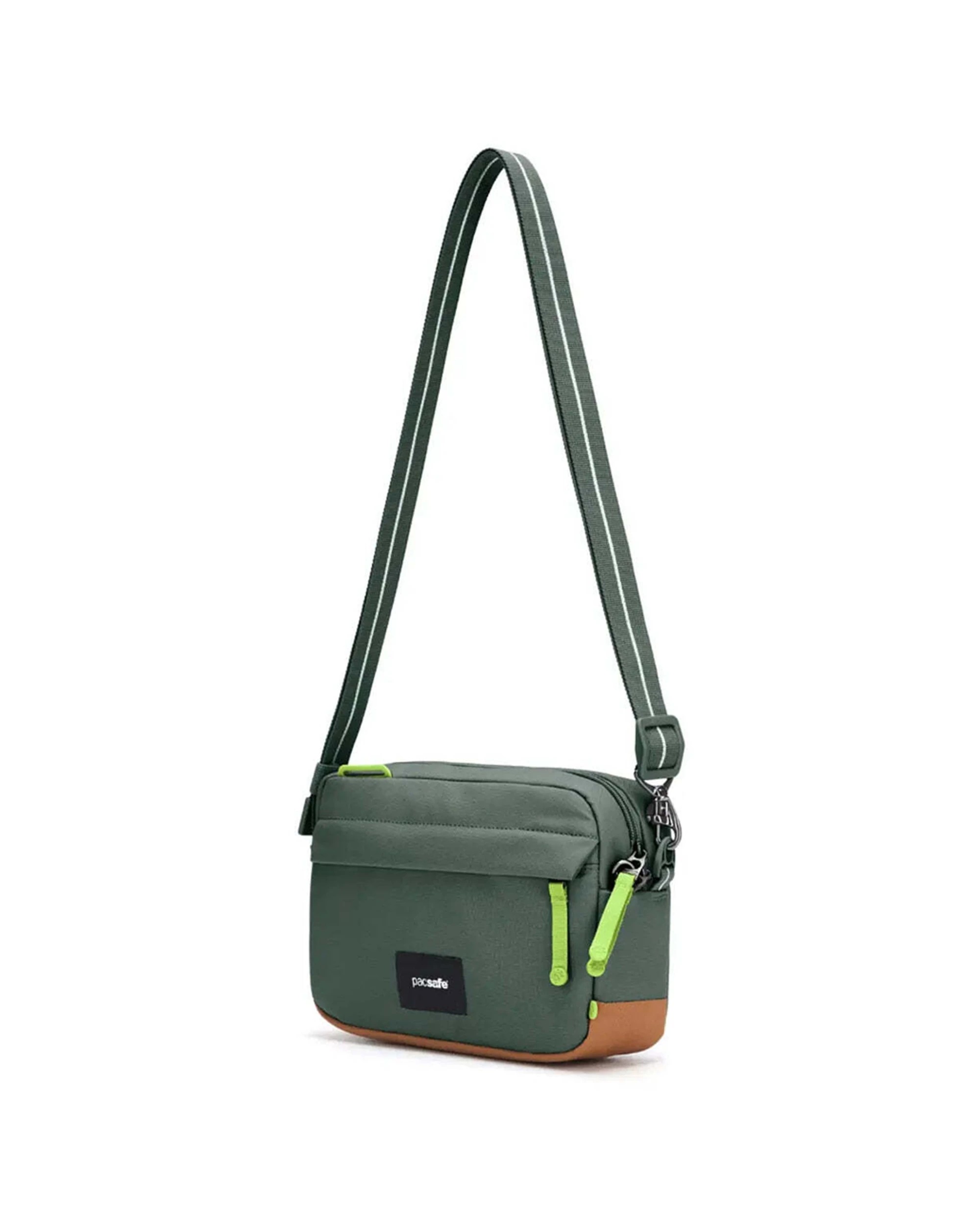 4 Pacsafe Go Anti-Theft Crossbody Bag Cut-Resistant Materials RFID Blocking Pocket 7in Spruce - Green, 4 of 8