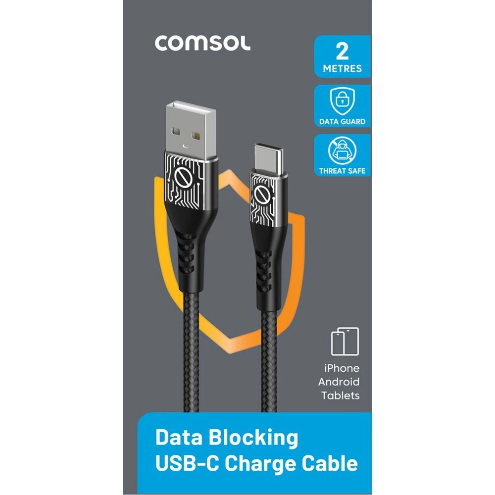 2 Comsol Smart Data USB-A/C Blocking Cable 2m, 2 of 2