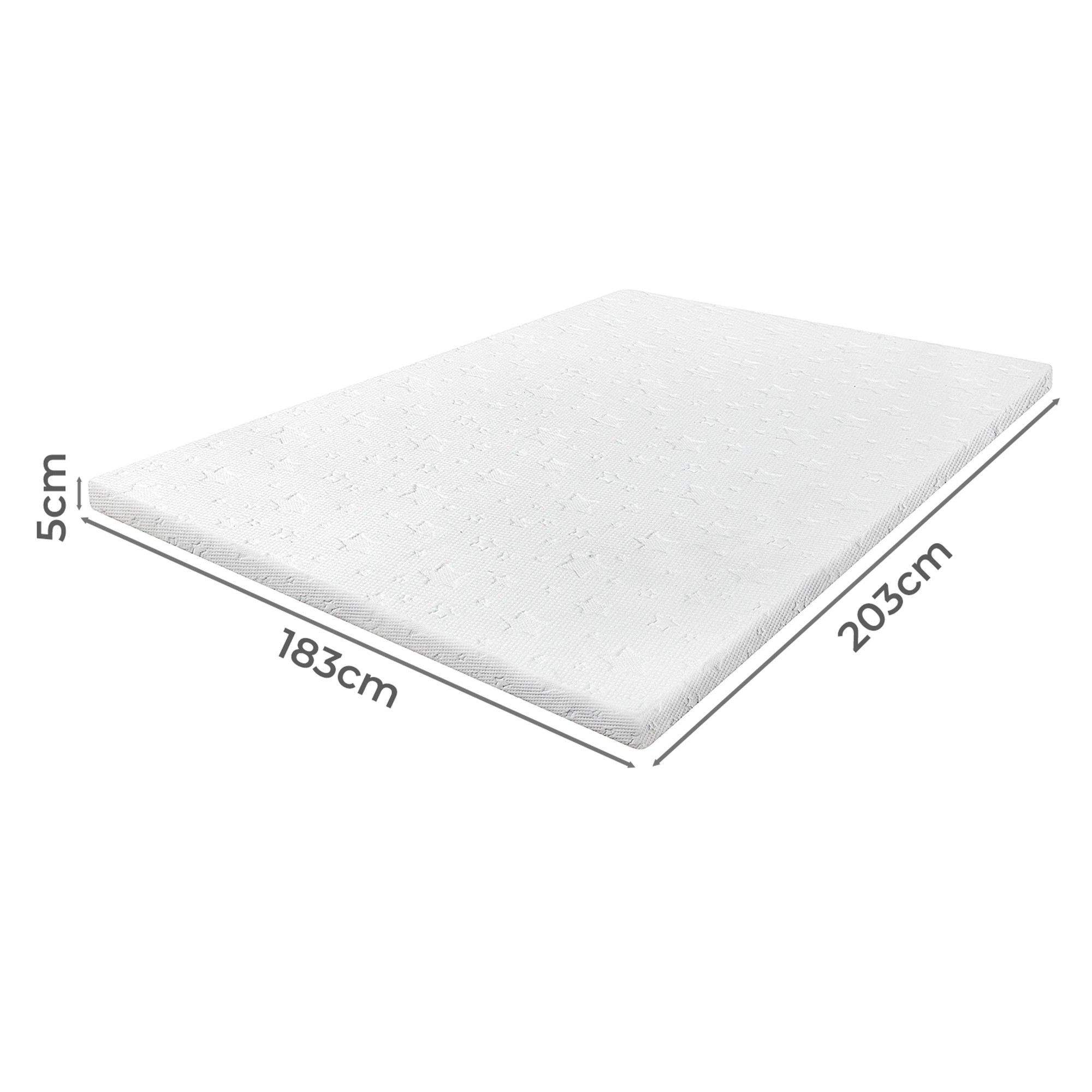 3 Dreamz Mattress TopperGel Memory Foam Bamboo Cover - King Single Bed, 3 of 9