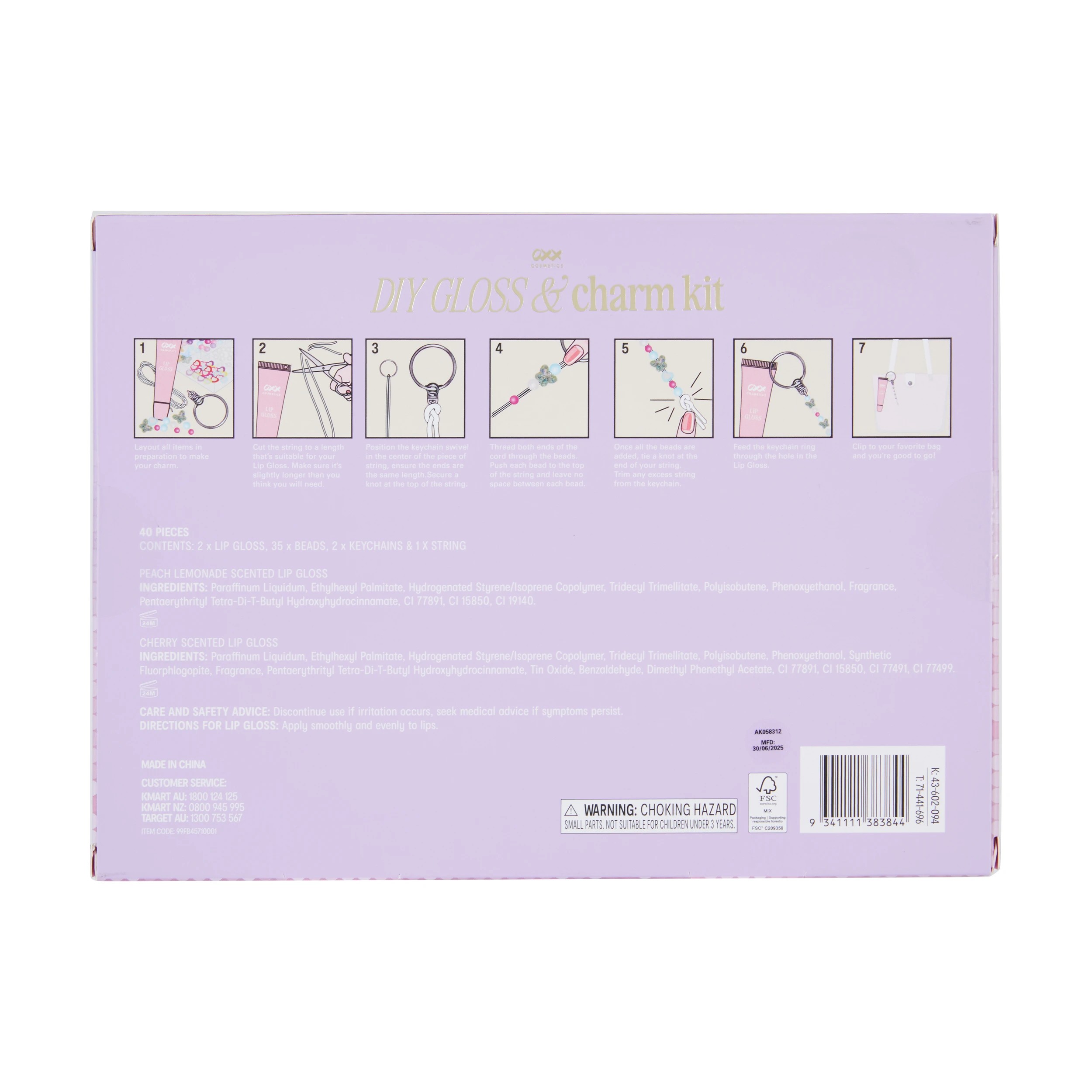 5 OXX Cosmetics 40 Piece DIY Gloss and Charm Kit, 5 of 5