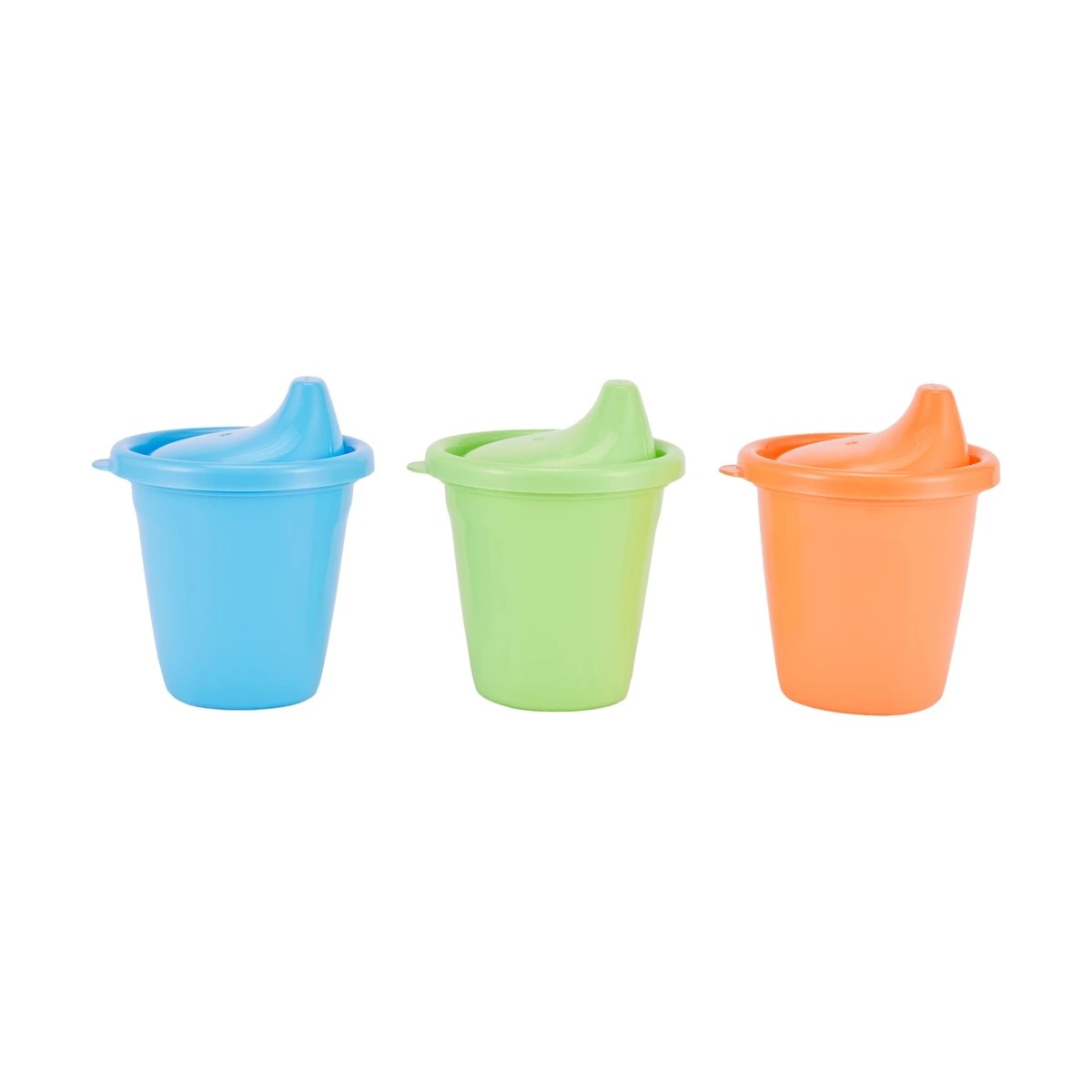 2 6 Pack Reusable Cups with Hard Spout Lids, 2 of 7