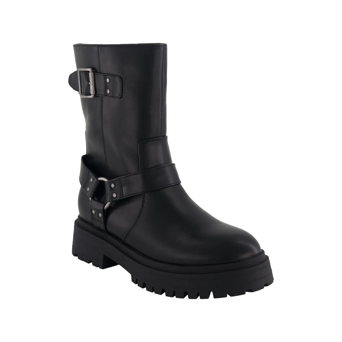 1 Biker Halter Buckle Boots Black, 1 of 3