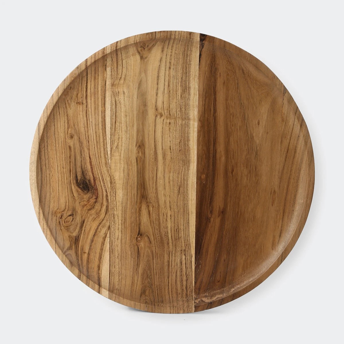 3 Large Acacia Round Serving Tray, 3 of 5