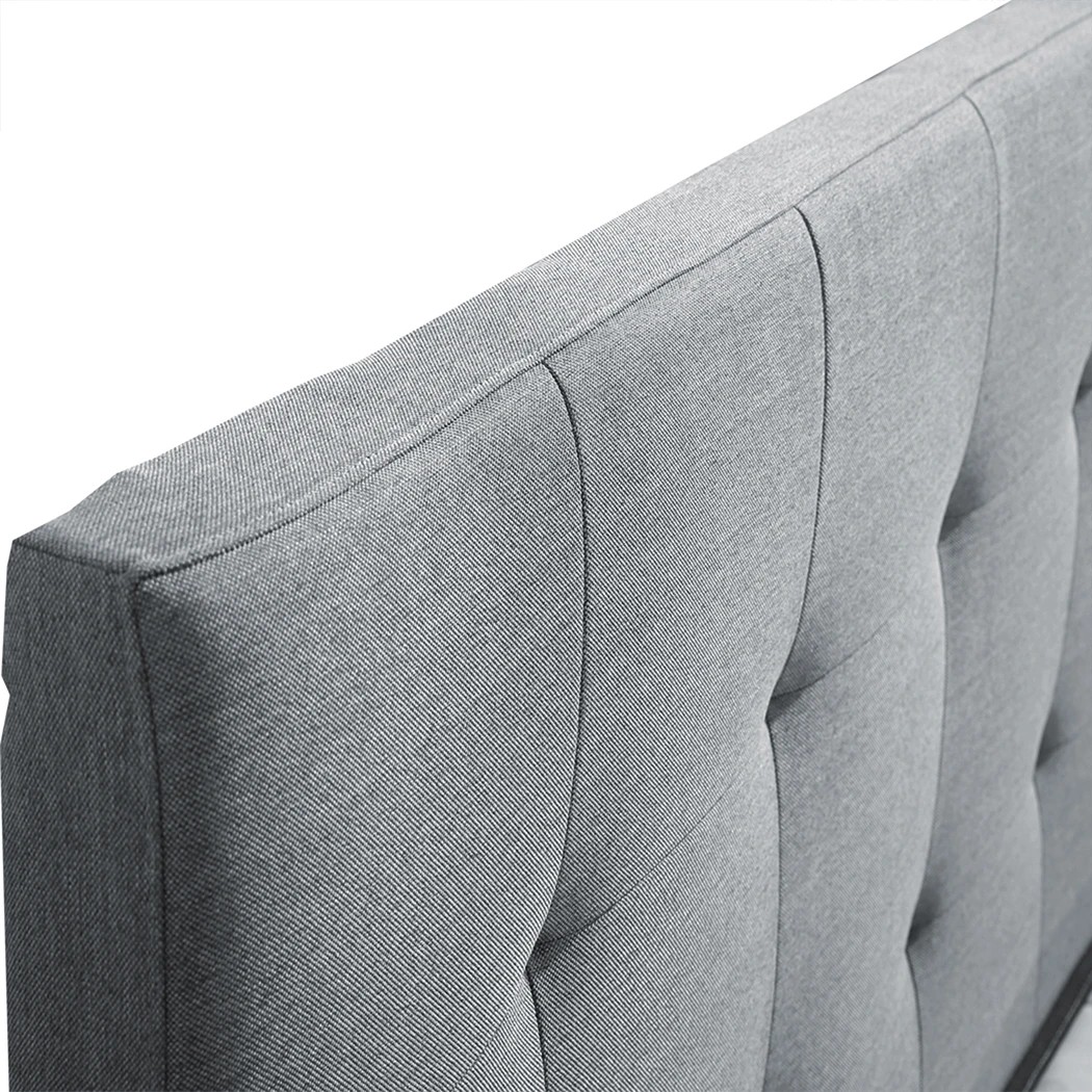 6 Levede Double Grey Storage Bed Frame, 6 of 8