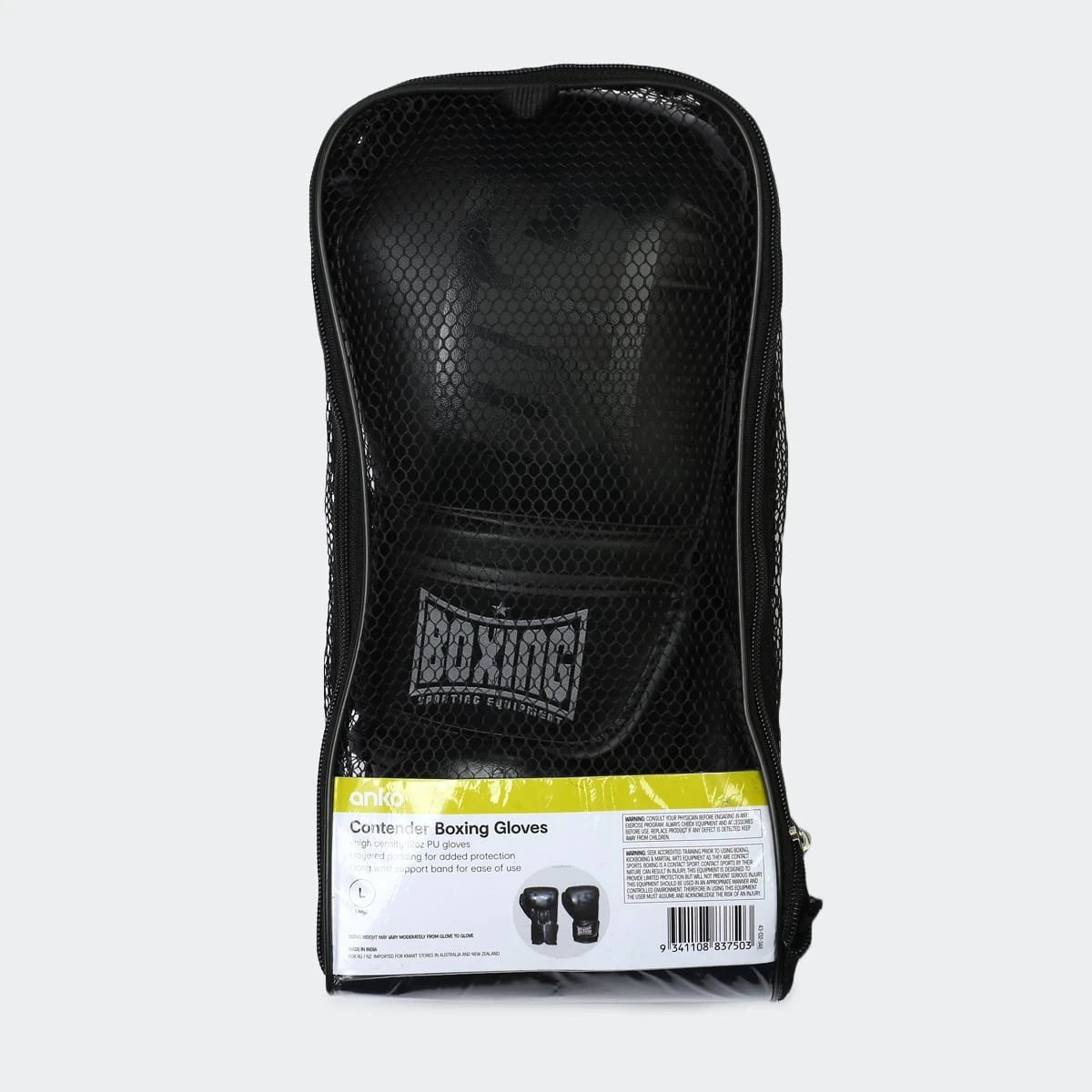 8 Contender Boxing Gloves - Large, Black, 8 of 8