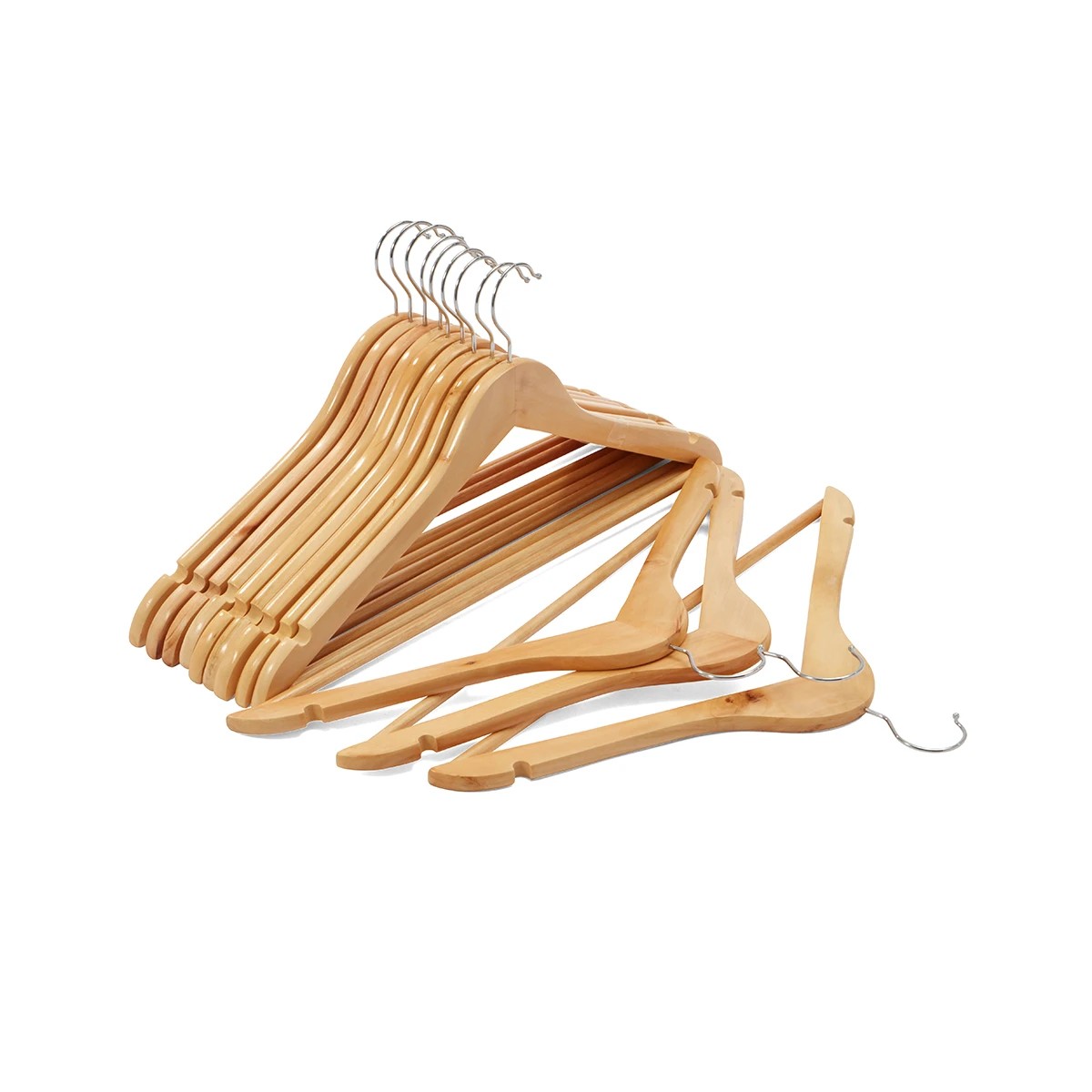 3 12 Pack Wooden Hangers, 3 of 8