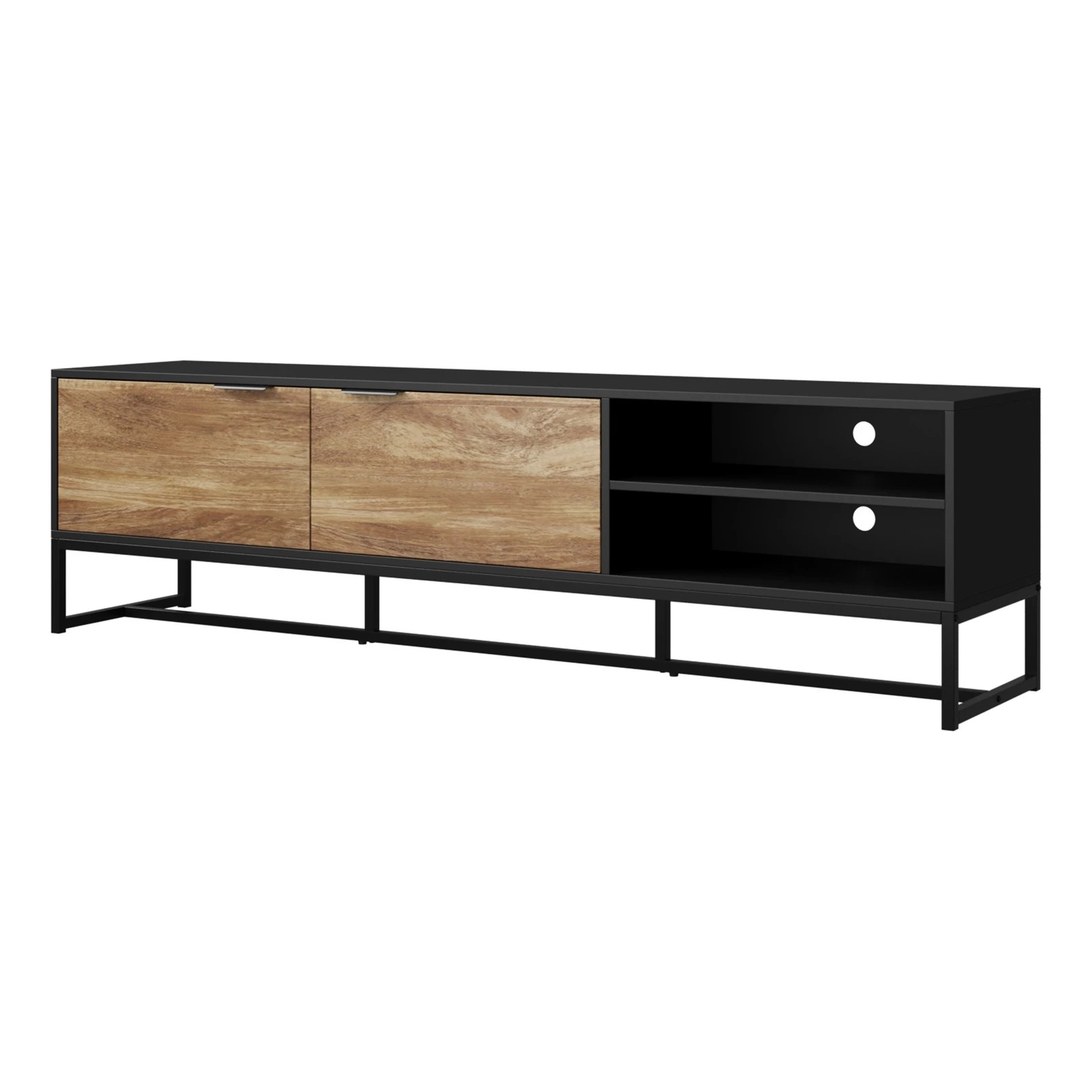 6 Oikiture Tv Cabinet Entertainment Unit Stand Storage Shelves 180cm
 - Multi, 6 of 8