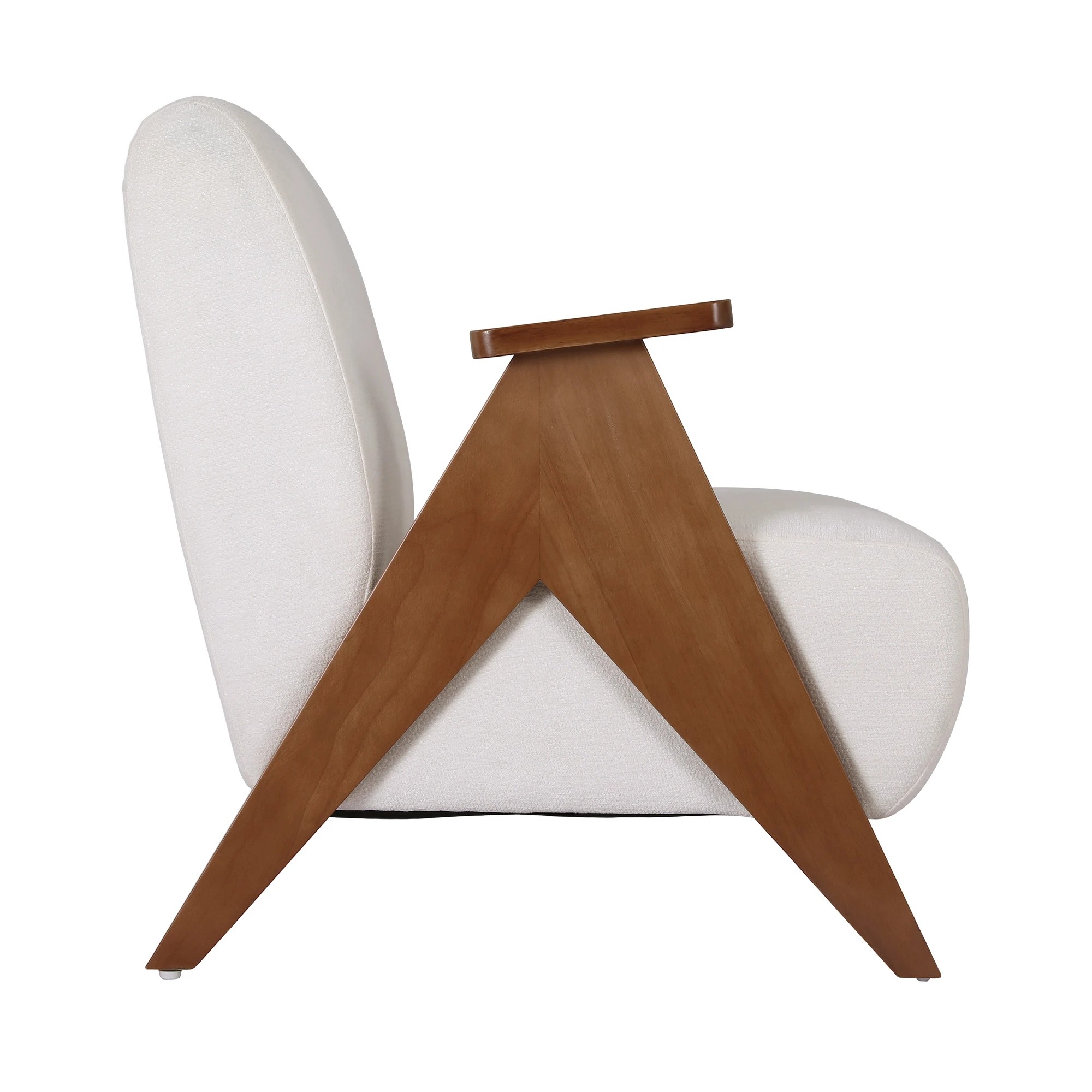 3 Artiss Armchair Accent Chair Sturdy Upholste Solid Wood Chenille Fabric - Multi, 3 of 3