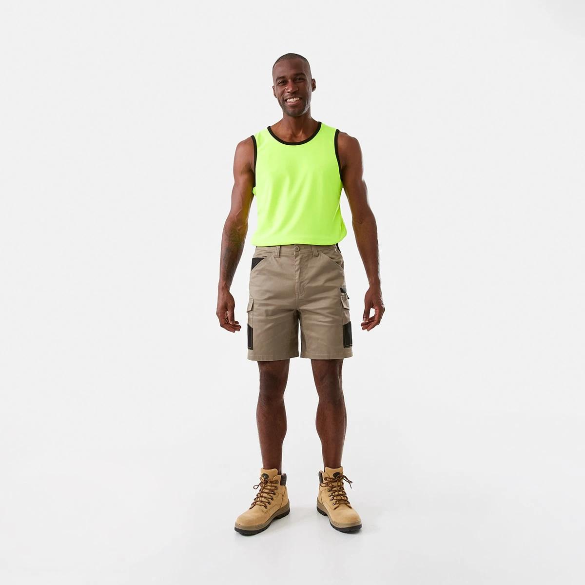 7 Workwear Functional Cargo Shorts Wet Sand, 7 of 7