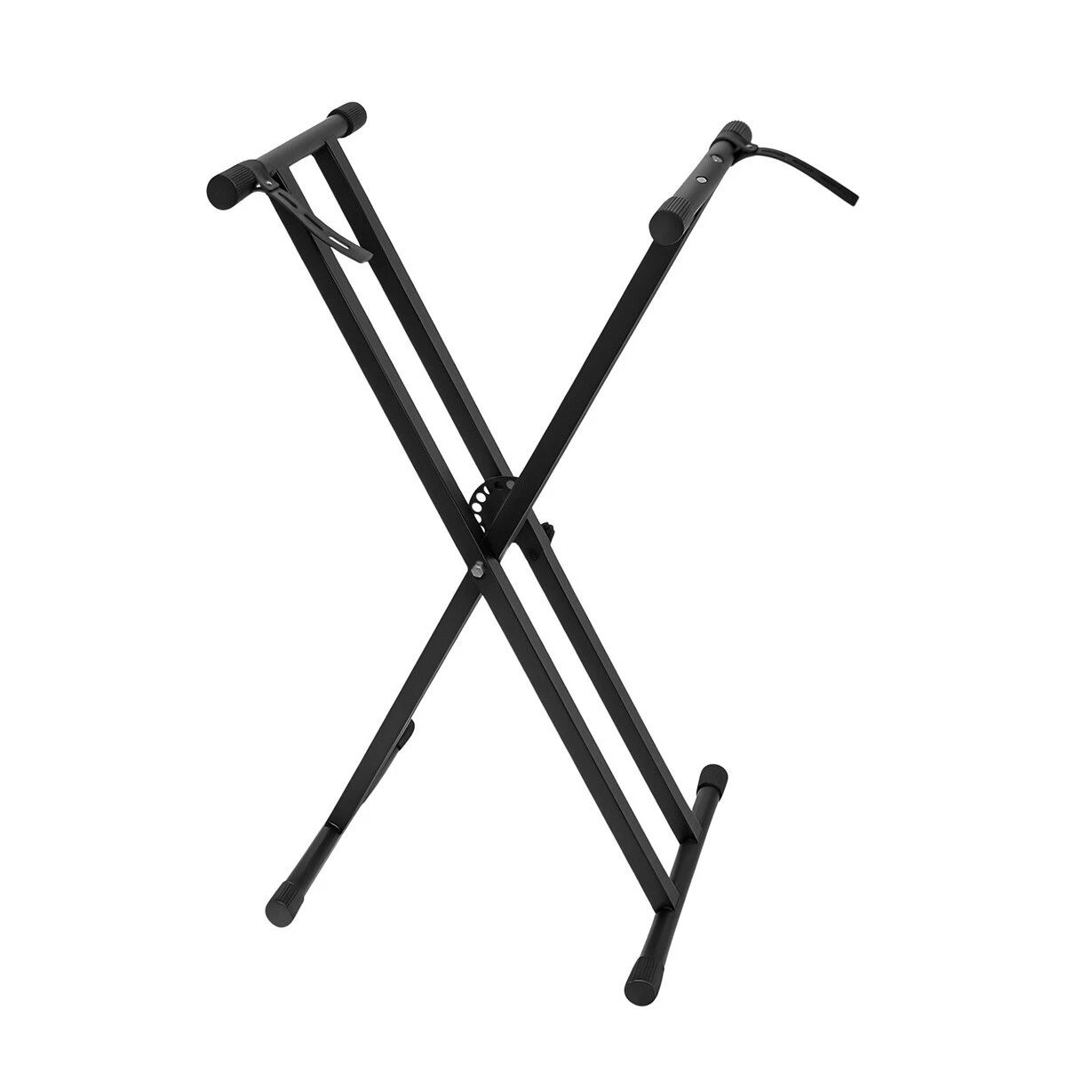 2 AUSWAY Keyboard Piano Stand Music Stage Folding Adjustable Double Braced X Style, 2 of 2