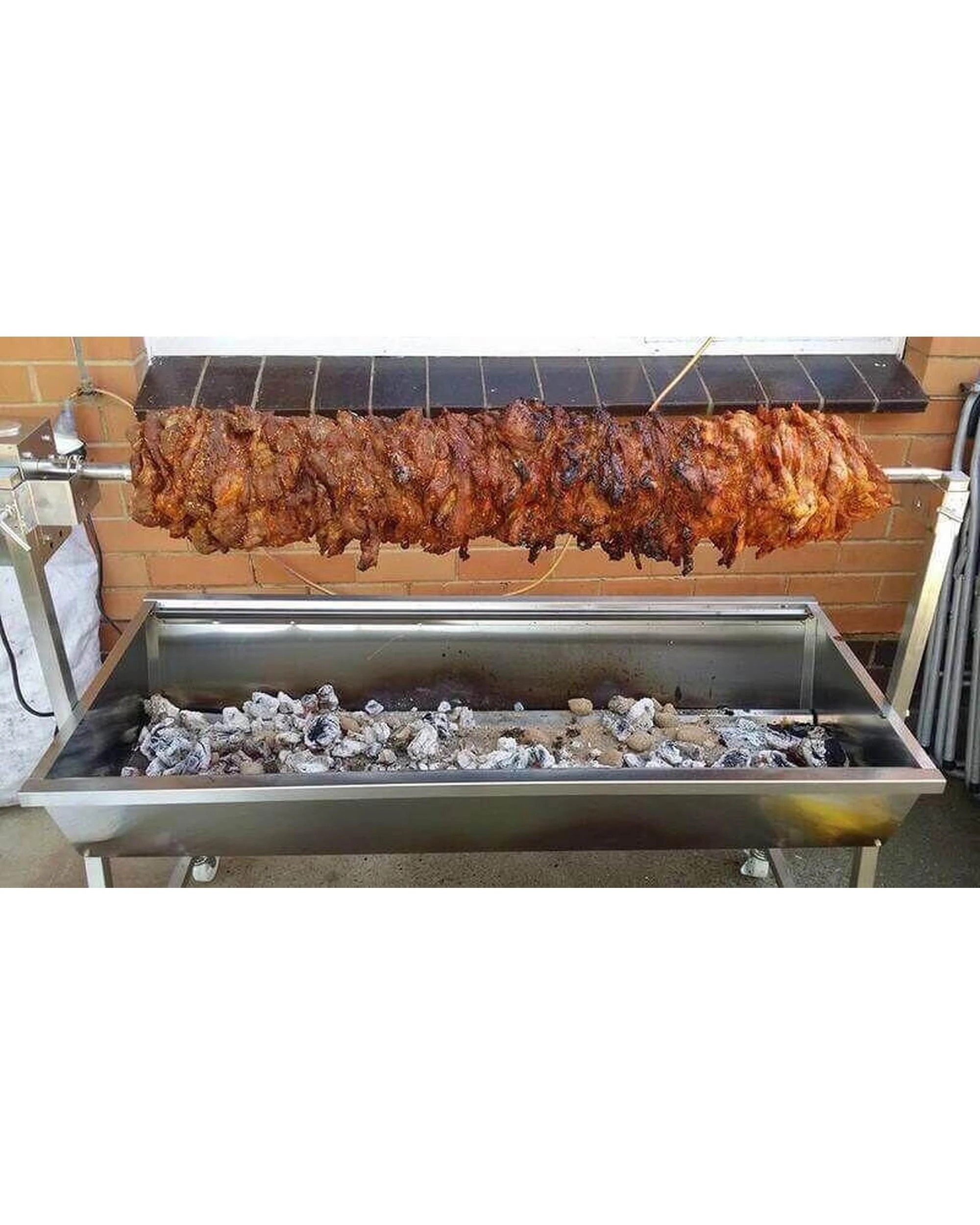 8 Flaming Coals Master 1200 Stainless Steel Spit Roaster - 30kg Motor Bundle, 8 of 10