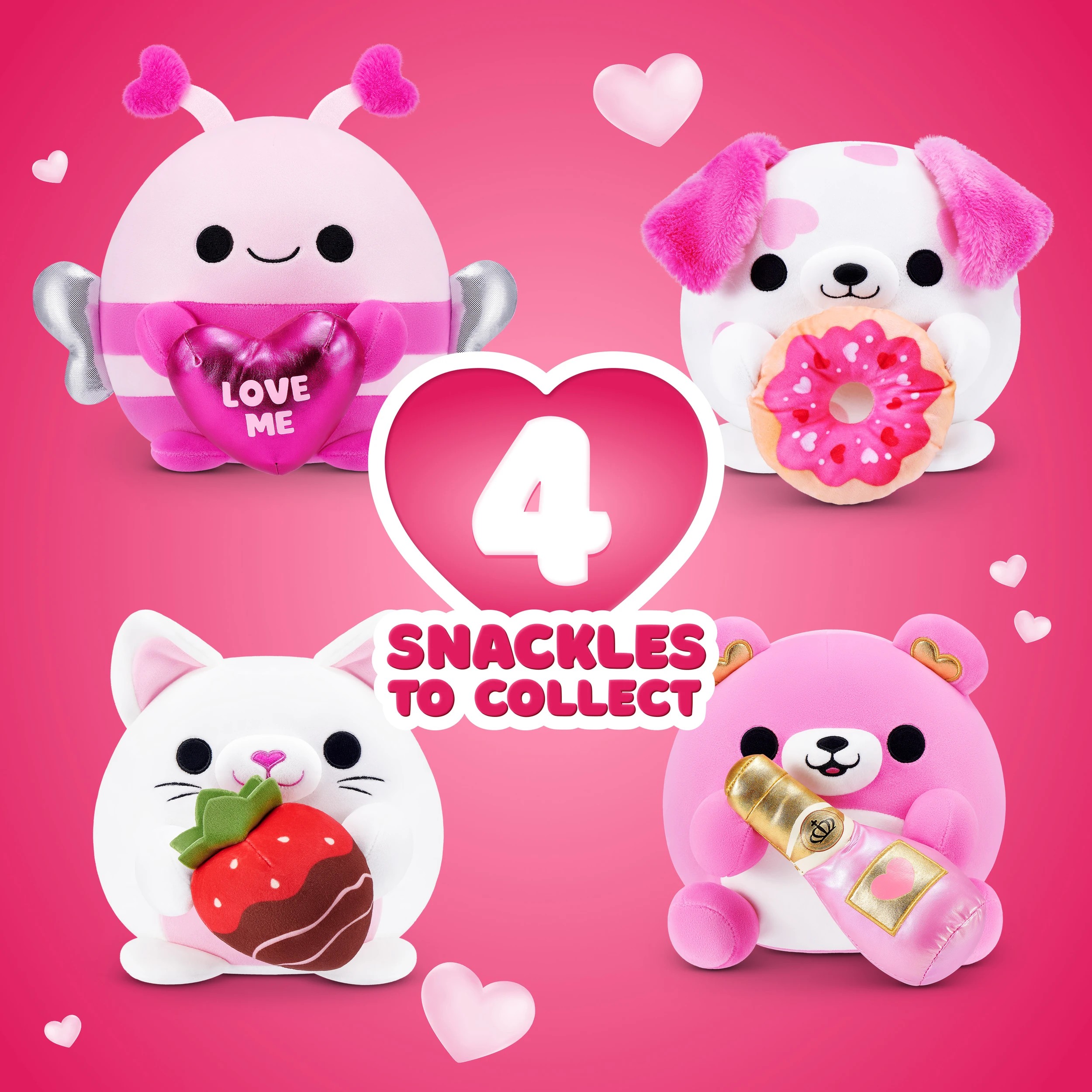 8 20cm Zuru Snackles Valentines Edition Plush - Assorted, 8 of 9