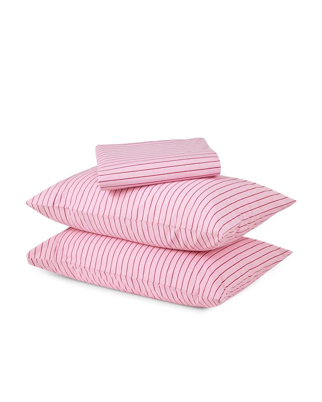 225 Thread Count Cotton Stripe Sheet Set - Double Bed, 