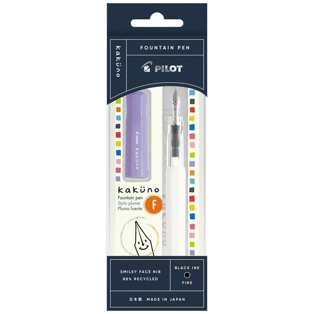 1 PILOT Kakuno BegreeN Fountain Pen Fine Soft Violet, 1 of 5