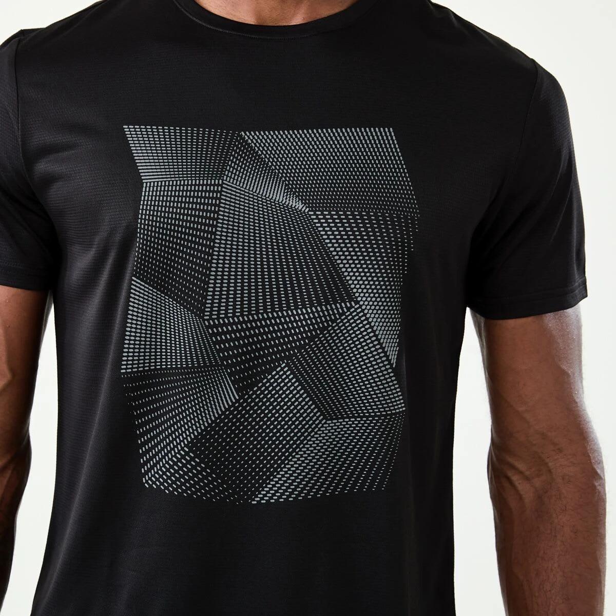 4 Active Mens Printed T-shirt Folded Geo, 4 of 5