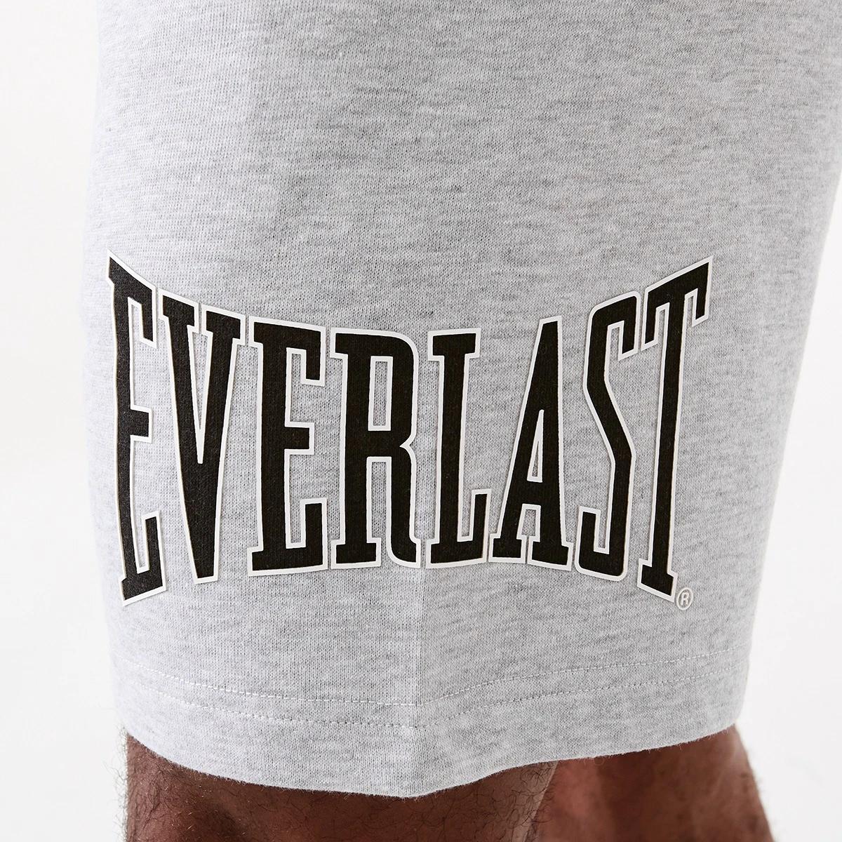 6 Everlast Mens French Terry Shorts Grey Marl, 6 of 7
