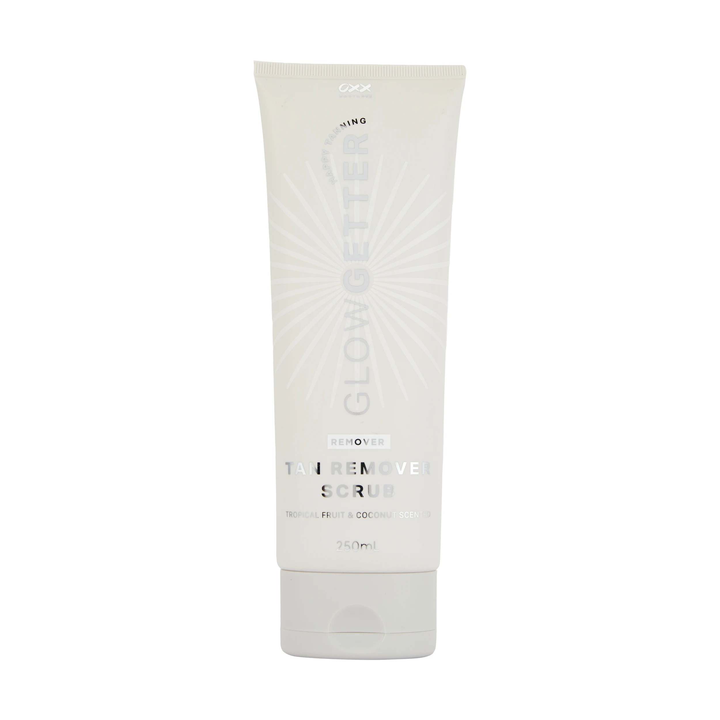 1 OXX Bodycare Glow Getter Tan Remover Scrub 250ml - Tropical Fruit and Coconut Scented, 1 of 3