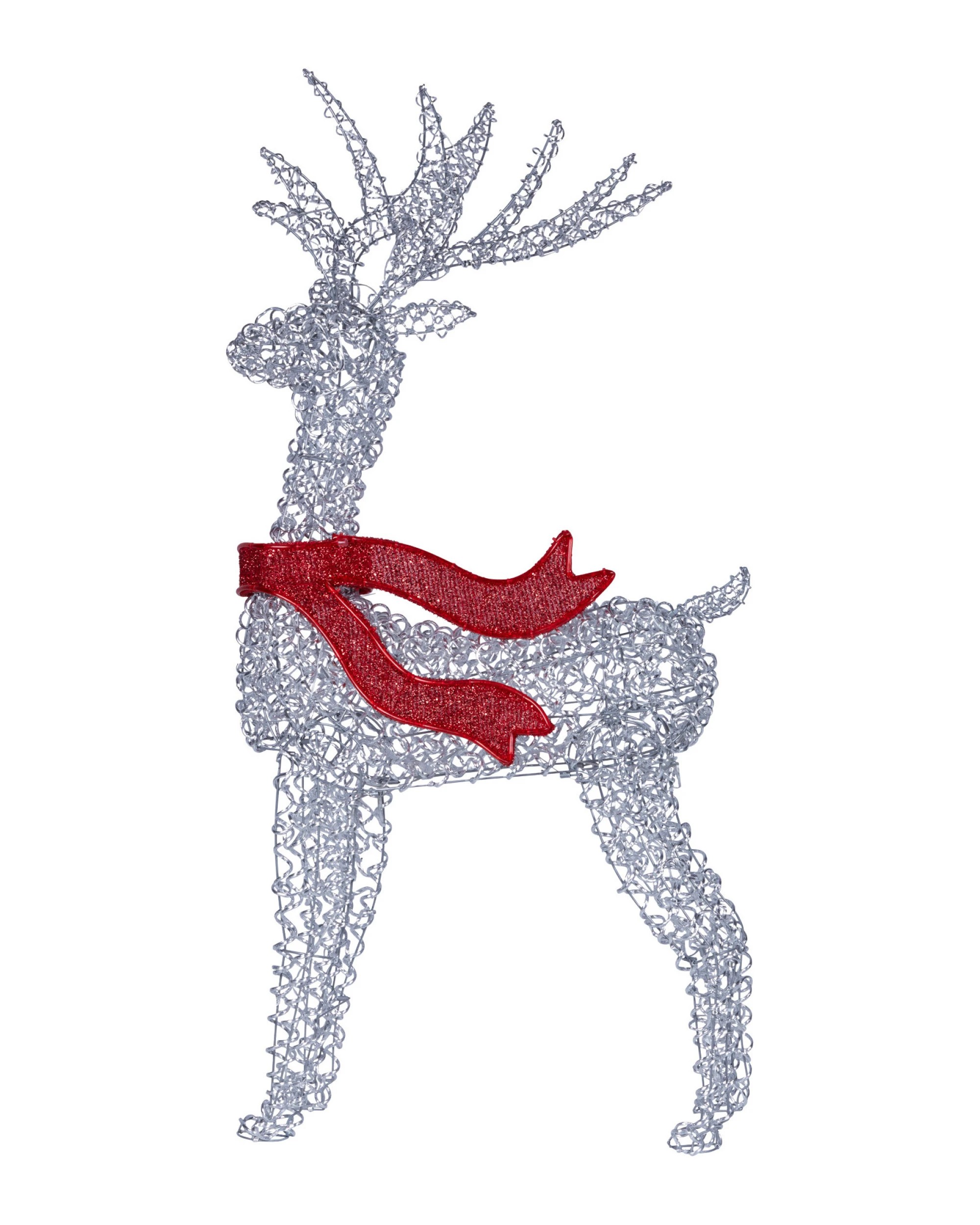 5 Christabelle Large 1.5m Christmas Reindeer Outdoor Indoor Display Decoration Lawn Statue Led Lights Red Bow, 5 of 7