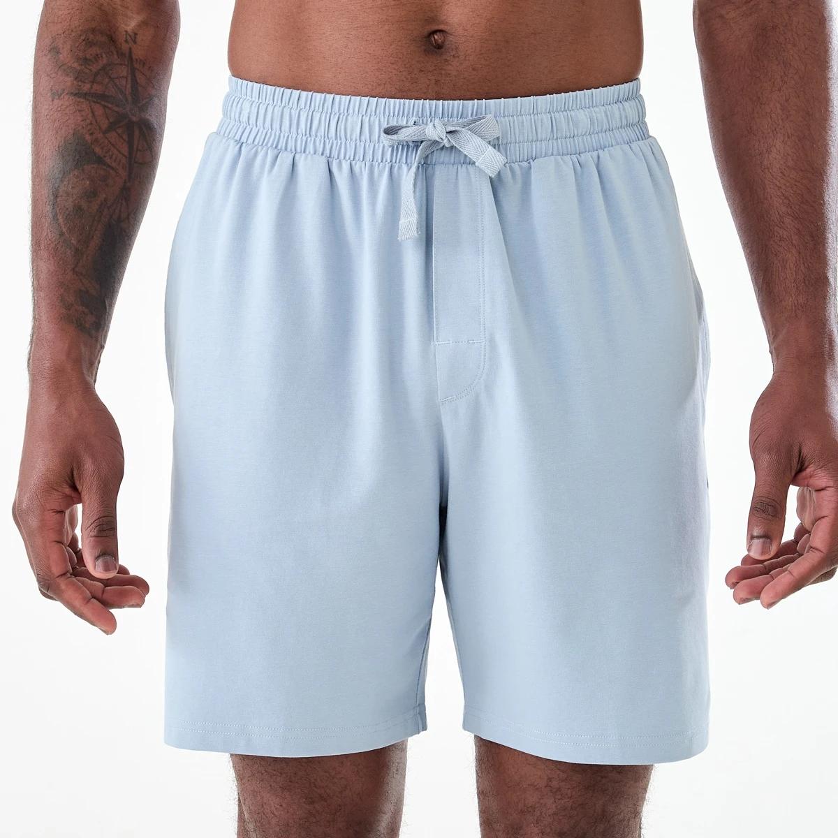 1 Cotton Elastane Shorts FOG BLUE, 1 of 6