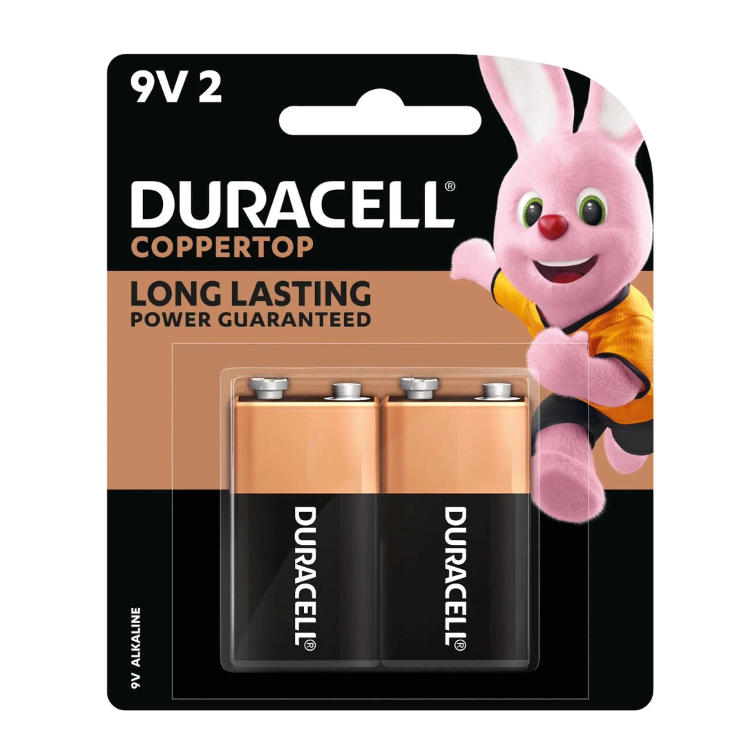 2 Duracell Coppertop 9V Alkaline Batteries - 2 Pack - Multi, 2 of 9