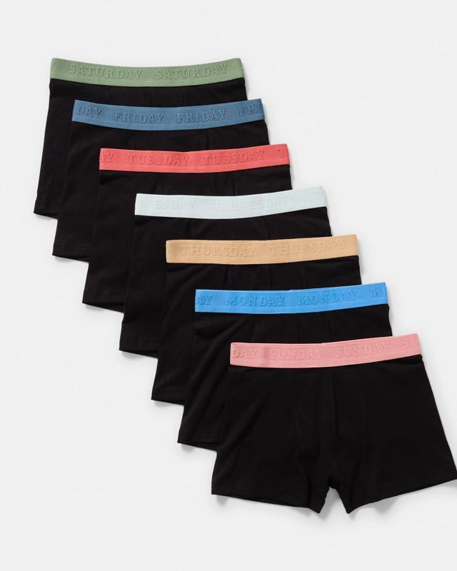 7 Pack Attached Elastic Tr
