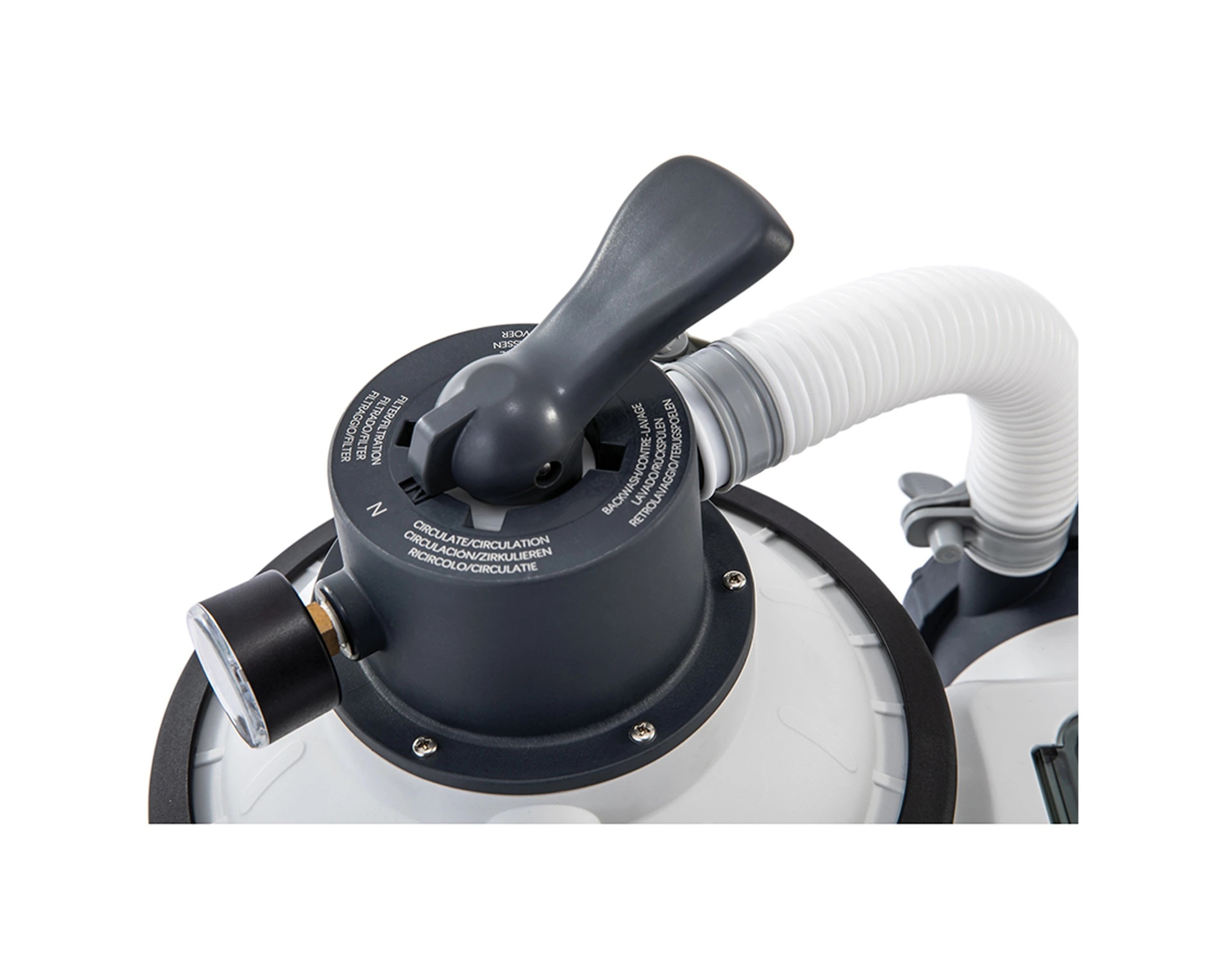 3 Intex Sand Filter Pump 3500Lh 220-240V For 16805L Pools Approx 6.5Kg Sand - White, 3 of 5