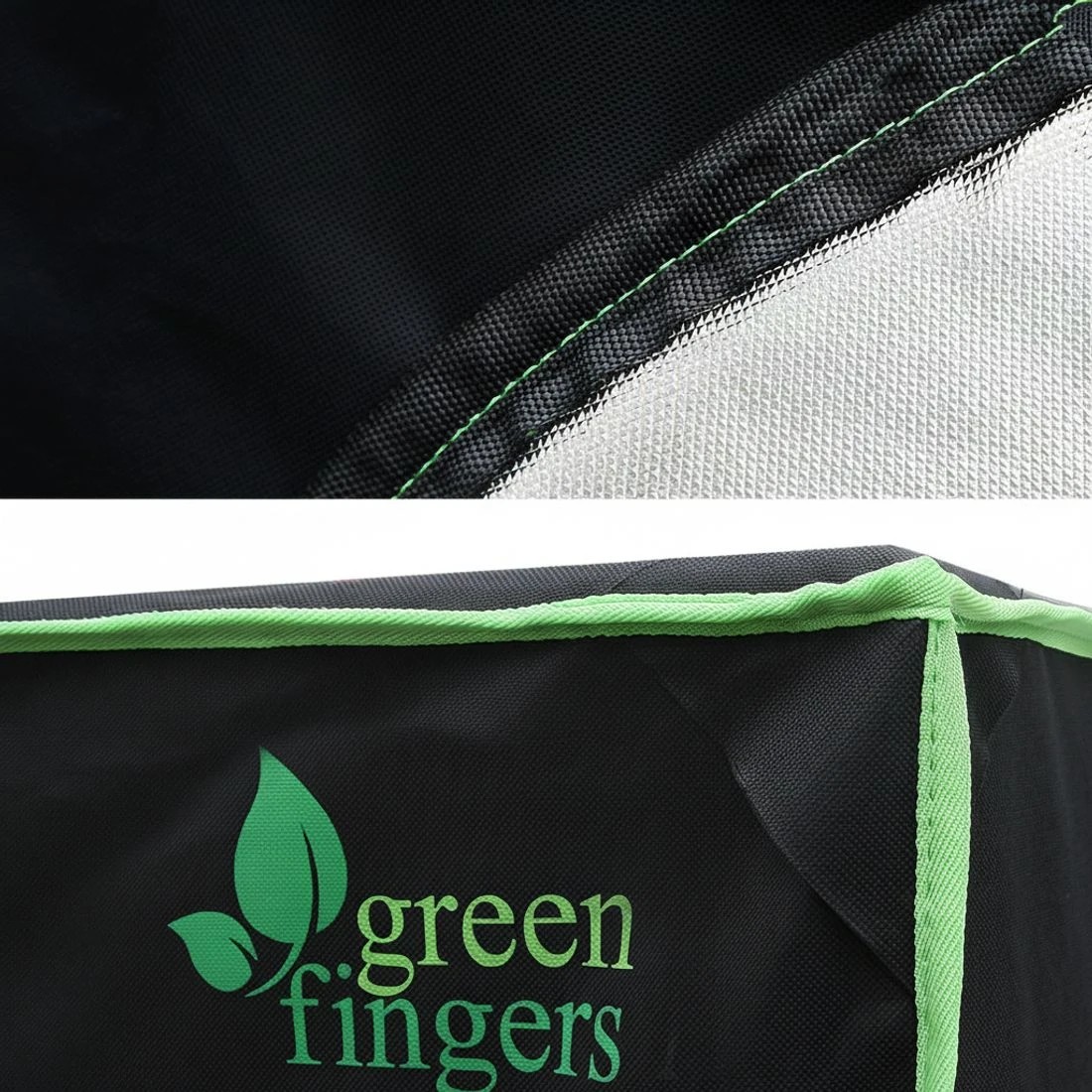 6 Green Fingers Grow Tent 100x100x200CM Hydroponics Kit Indoor Plant Room System - Black, 6 of 7