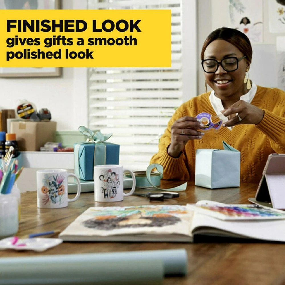 4 Scotch Gift Wrap Adhesive Tape Dispenser 19mm x 16.5m, 4 of 6