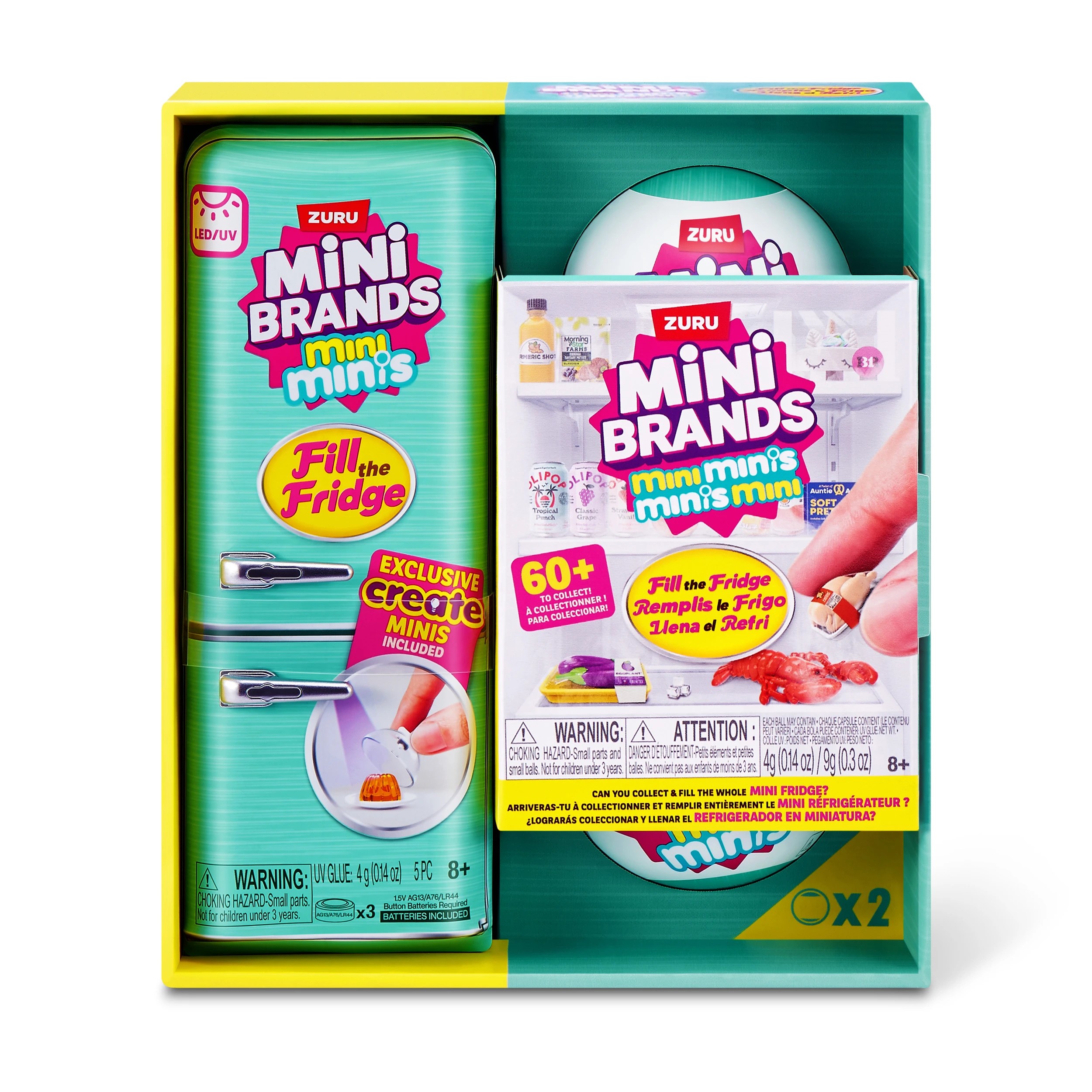 2 5 Piece Zuru Mini Brands Mini Minis Fill the Fridge Playset - Assorted, 2 of 8