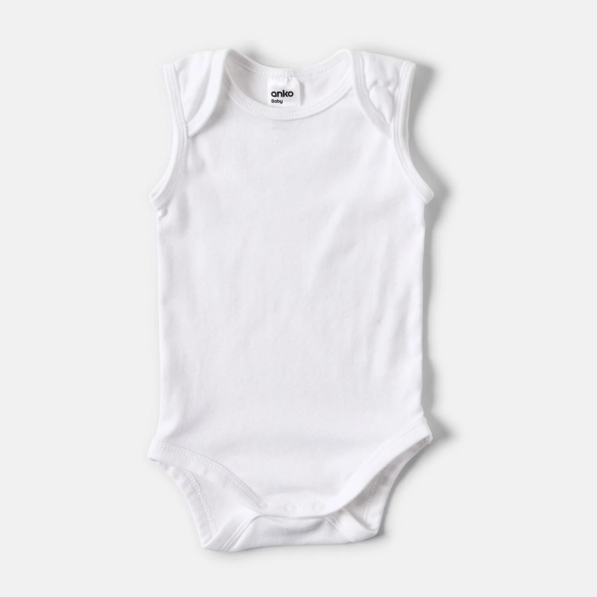 4 5 Pack Sleeveless Bodysuits New Pink, 4 of 8