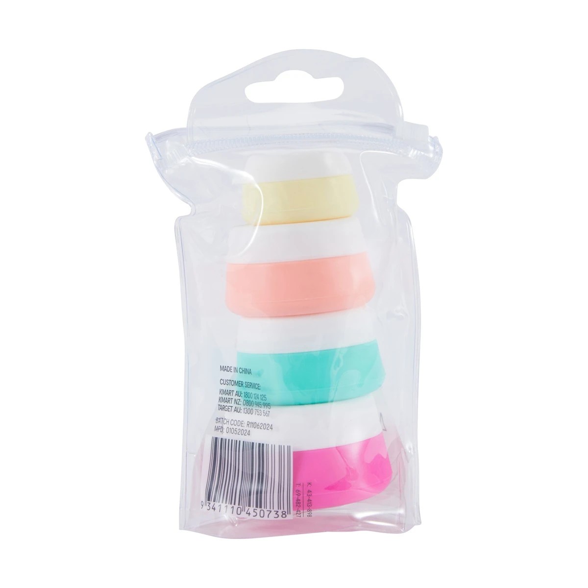 6 OXX Travel 4 Pack Silicone Containers, 6 of 6