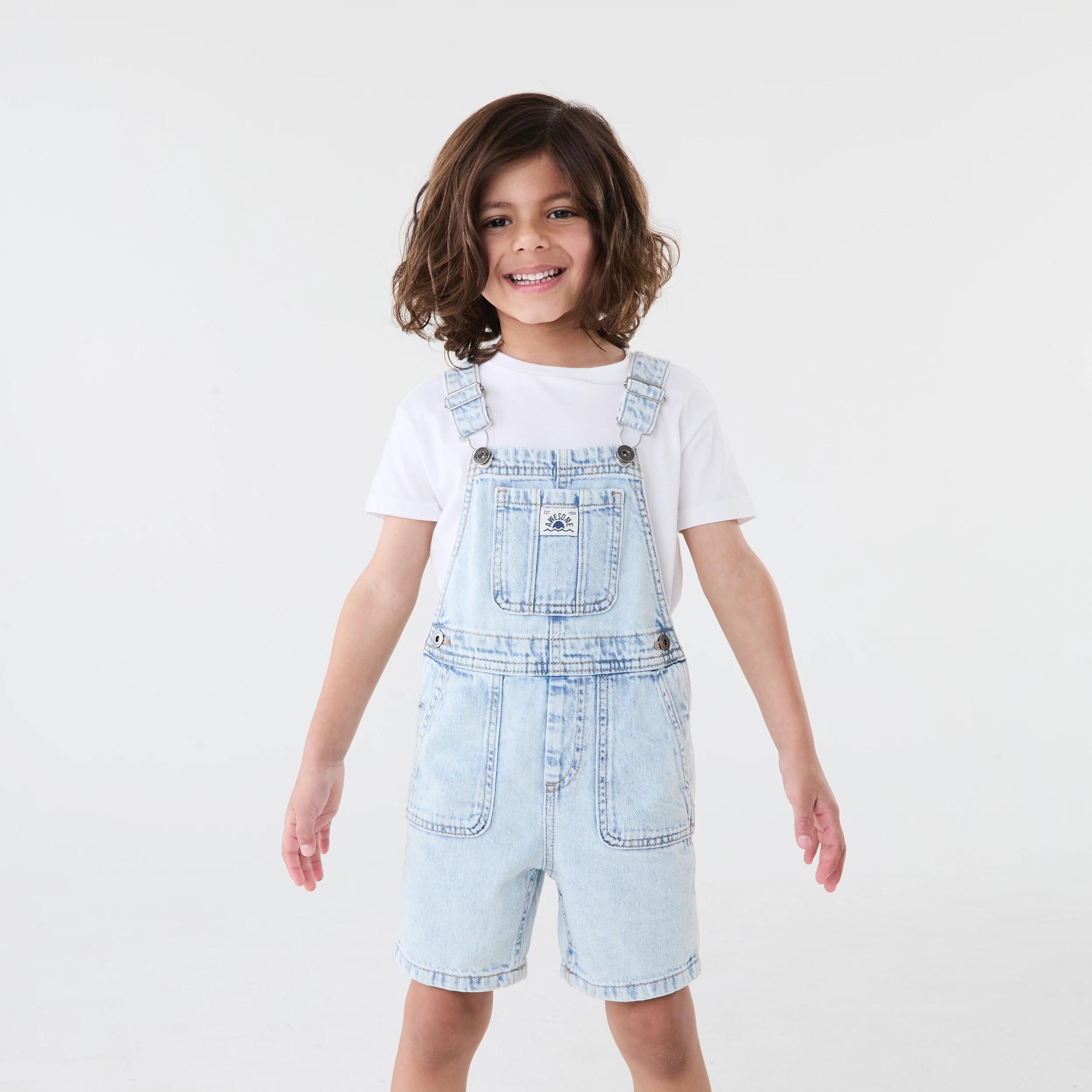 1 Denim Overalls Bleach Blu, 1 of 8