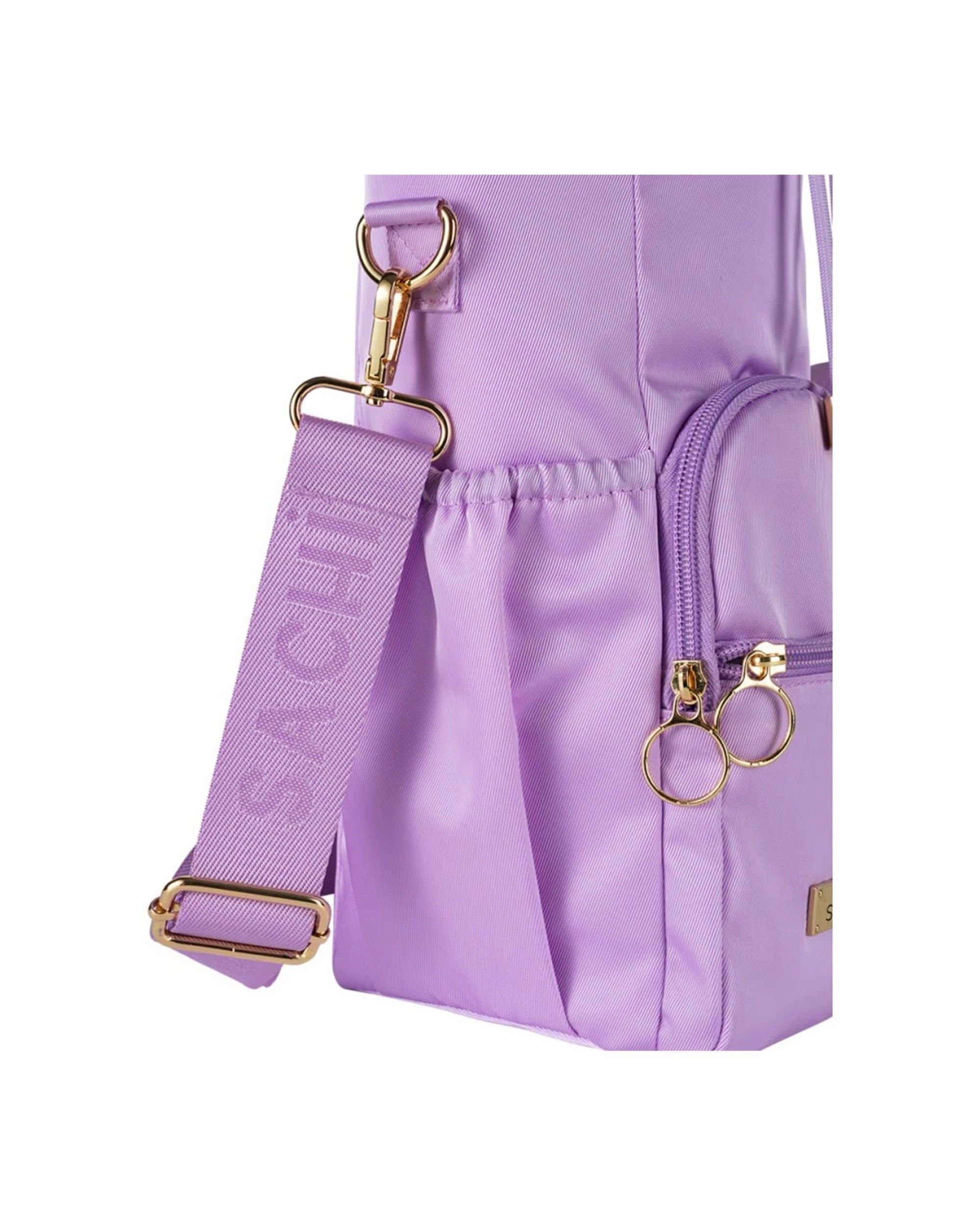 4 Sachi Crossbody Insulated Bottle Bag Adjustable Strap Drawstring Orchid - Purple, 4 of 7