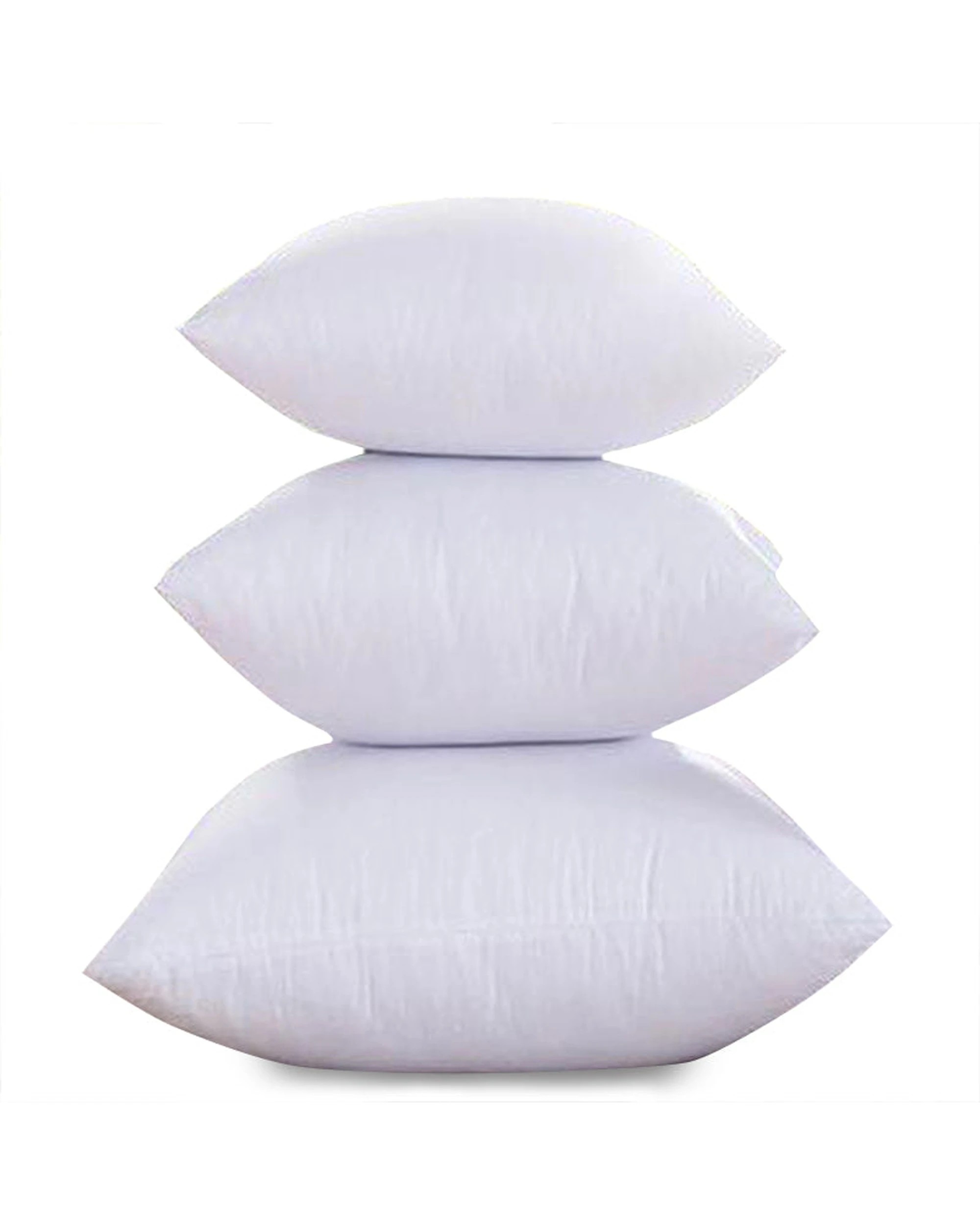 3 Cotton More 2pc Cotton Cover Polyester Filling Cushion Pillows 45x45cm - White, 3 of 3