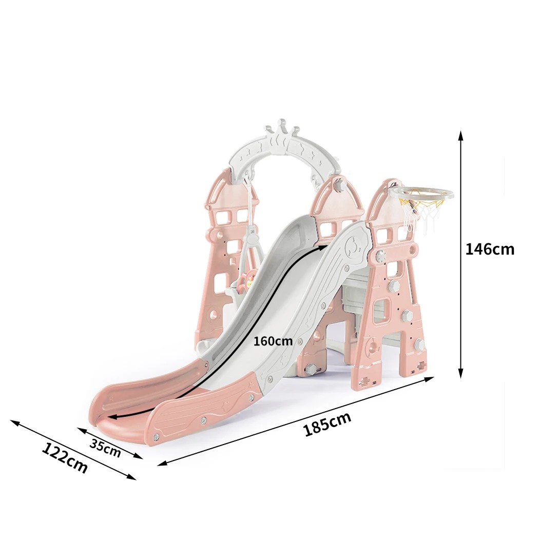 3 Bopeep 4in1 Kids Slide Swing Set - Pink, 3 of 6
