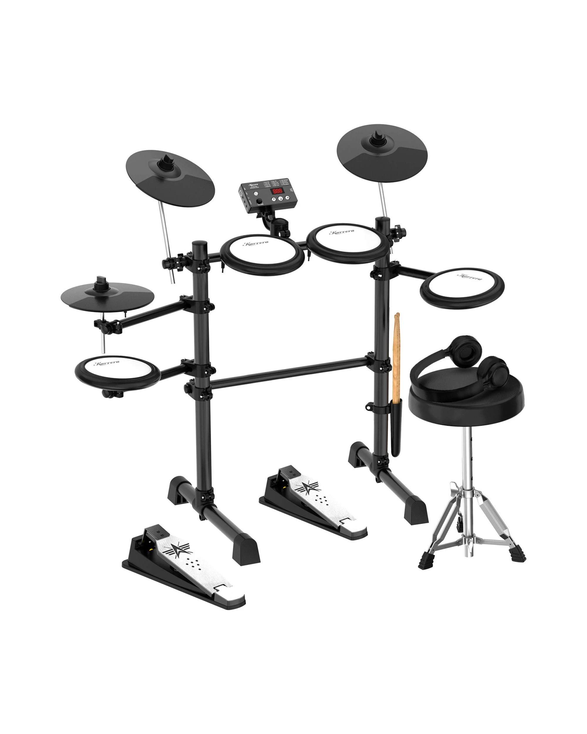 1 Karrera TDX-16 Electronic Drum Kit with Pedals, 1 of 10