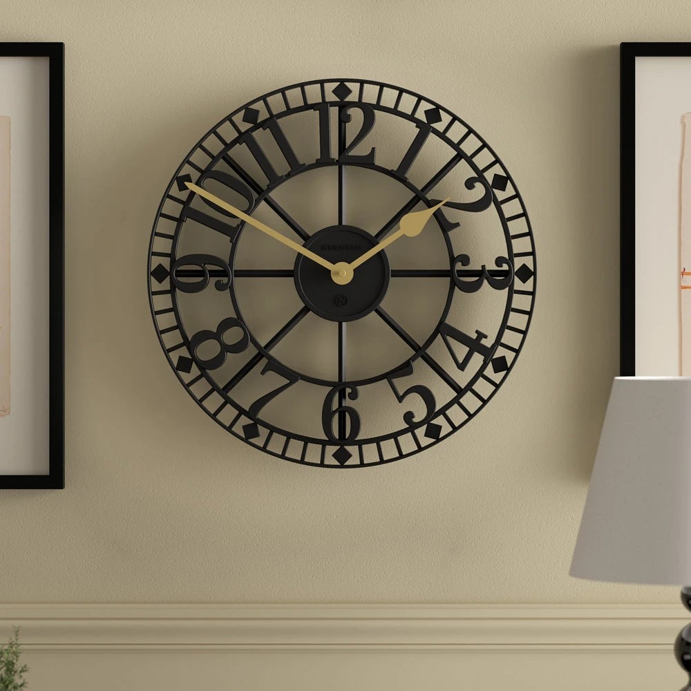 2 Newgate Warehouse Wall Clock - Black, 2 of 4