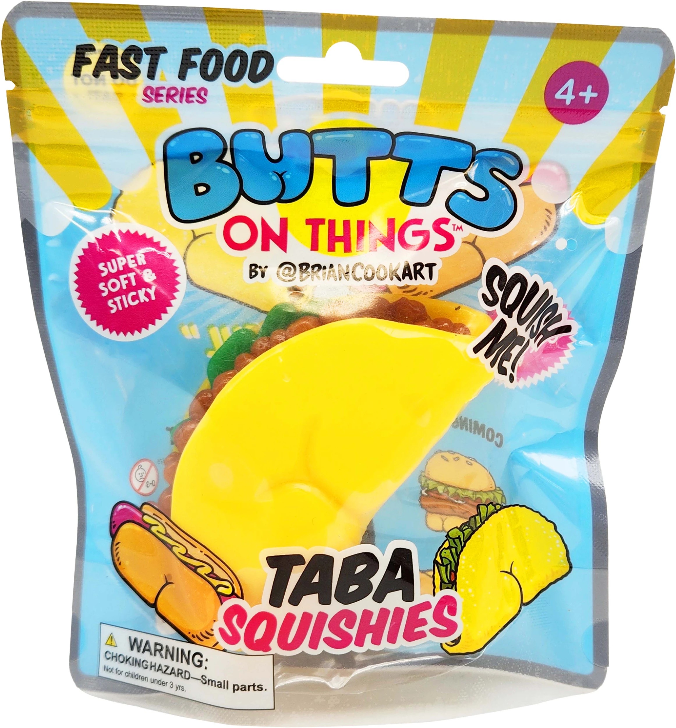 4 Butts On Things Taba Squishies - Assorted, 4 of 9