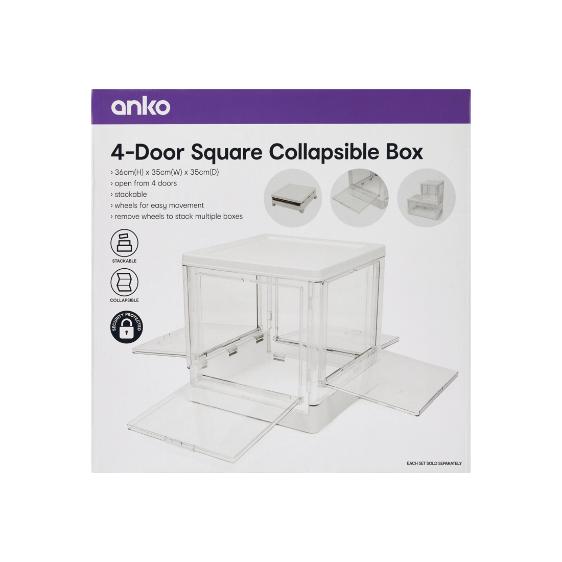 6 4-Door Square Collapsible Box, 6 of 6