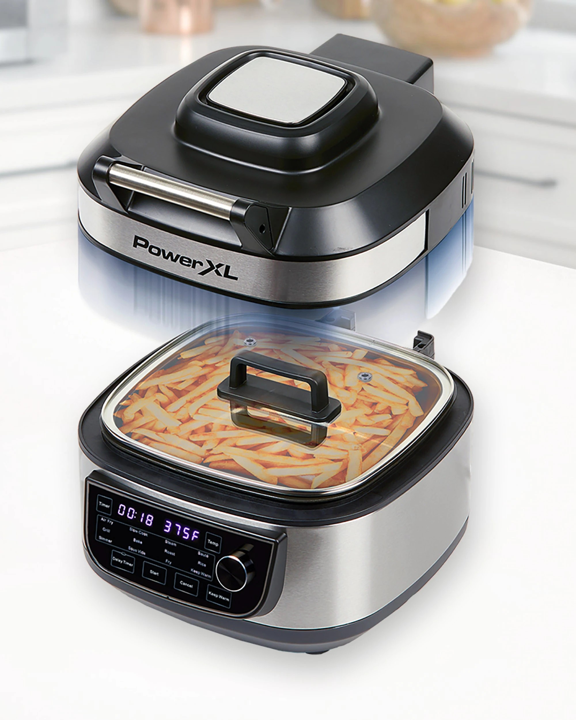 6 PowerXL Grill Air Fryer 12-In-1 Multi-Cooker that Chargrills and Air Frys, 6 of 6