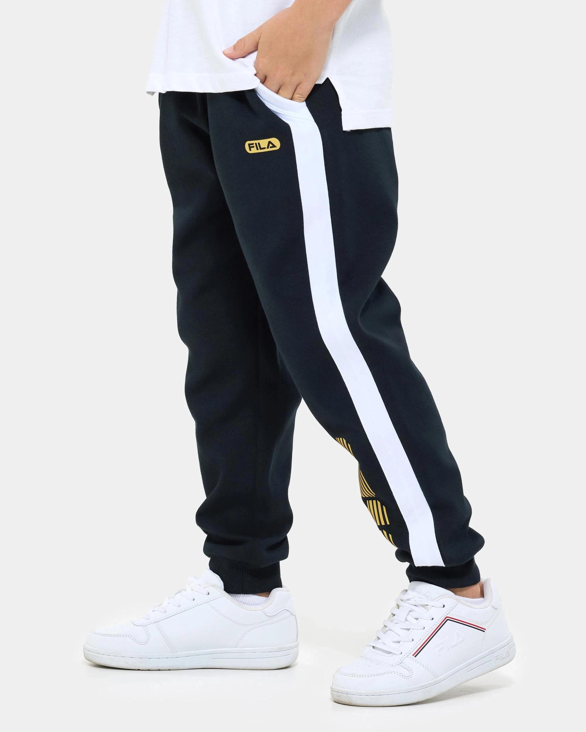3 Fila Hunter Panel Trackpants BLACK, 3 of 7