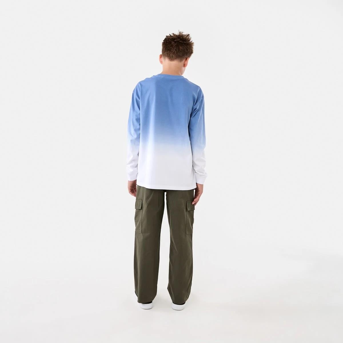 6 Long Sleeve Cuff Skate Print T-shirt Blu Biombr, 6 of 8