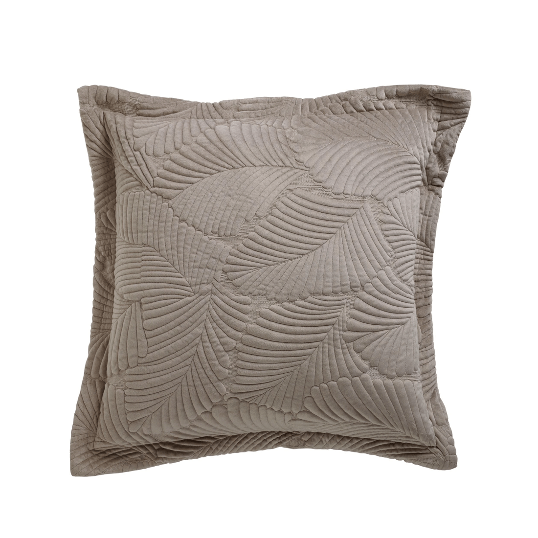 4 Bianca Bedding Kairo Quilted Velvet Coverlet Set — King (Taupe/Brown)
 - King Bed
 - brown, 4 of 4