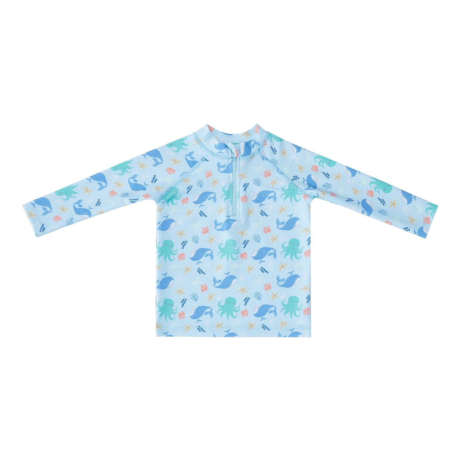 3 Big Softies 3 PC Long Sleeve Rashie, Shorts & Hat, Whale BLUE WHALE, 3 of 7