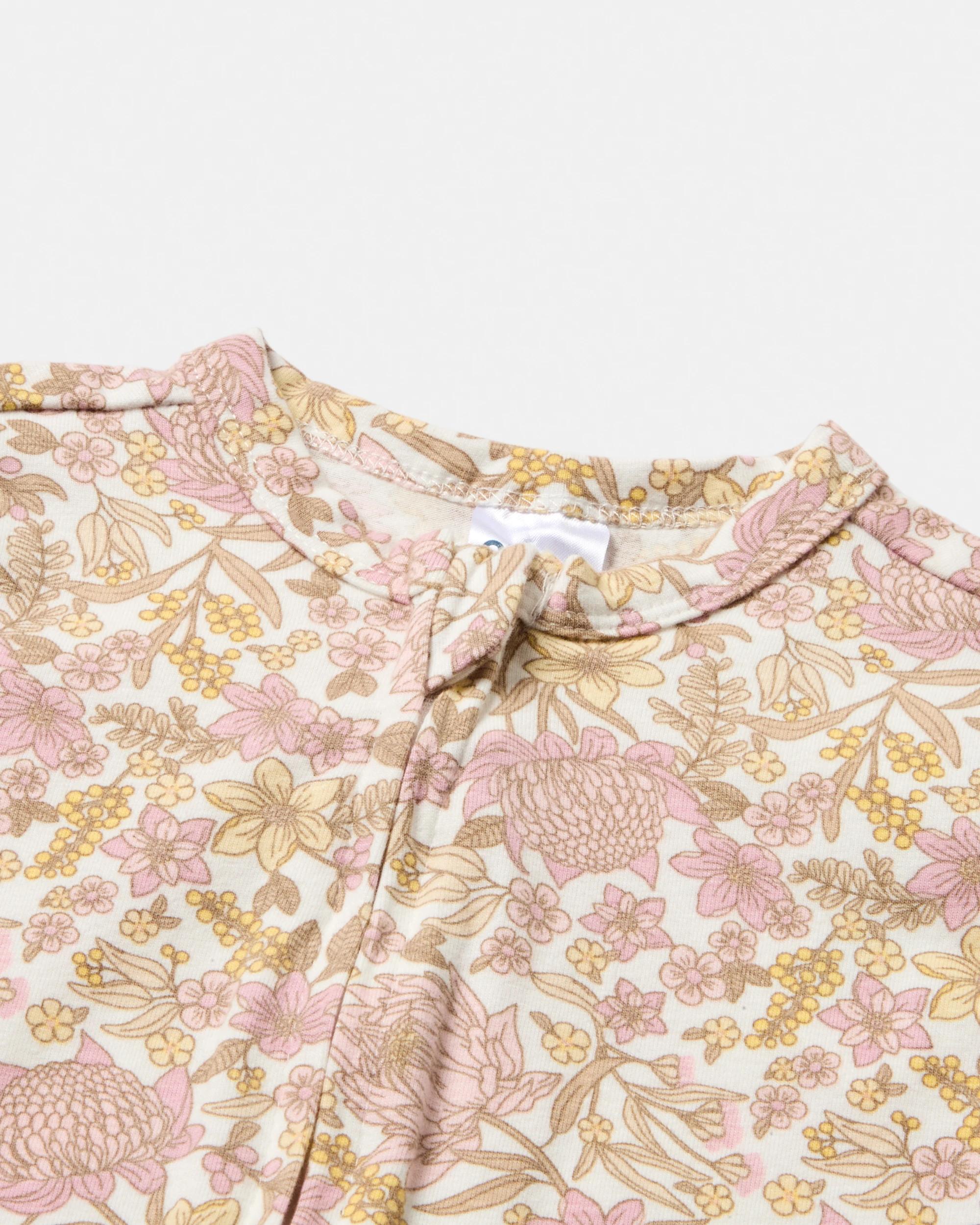 3 Cotton Turn Cuff Coverall Pnk Flrl, 3 of 3