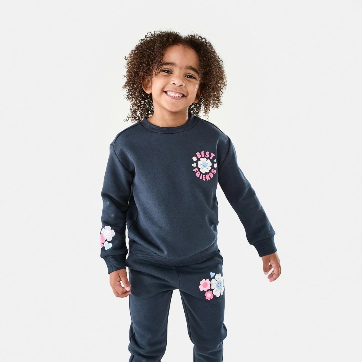 1 Print Crew Neck Sweatshirt Best Frnds, 1 of 9