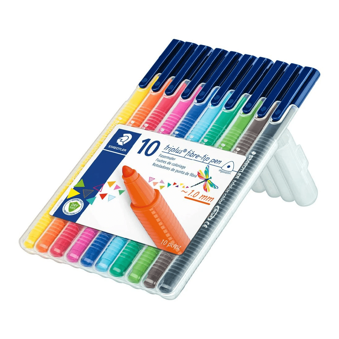 2 Staedtler Triplus Triangular Coloured Fibre Markers 10 Pack, 2 of 9
