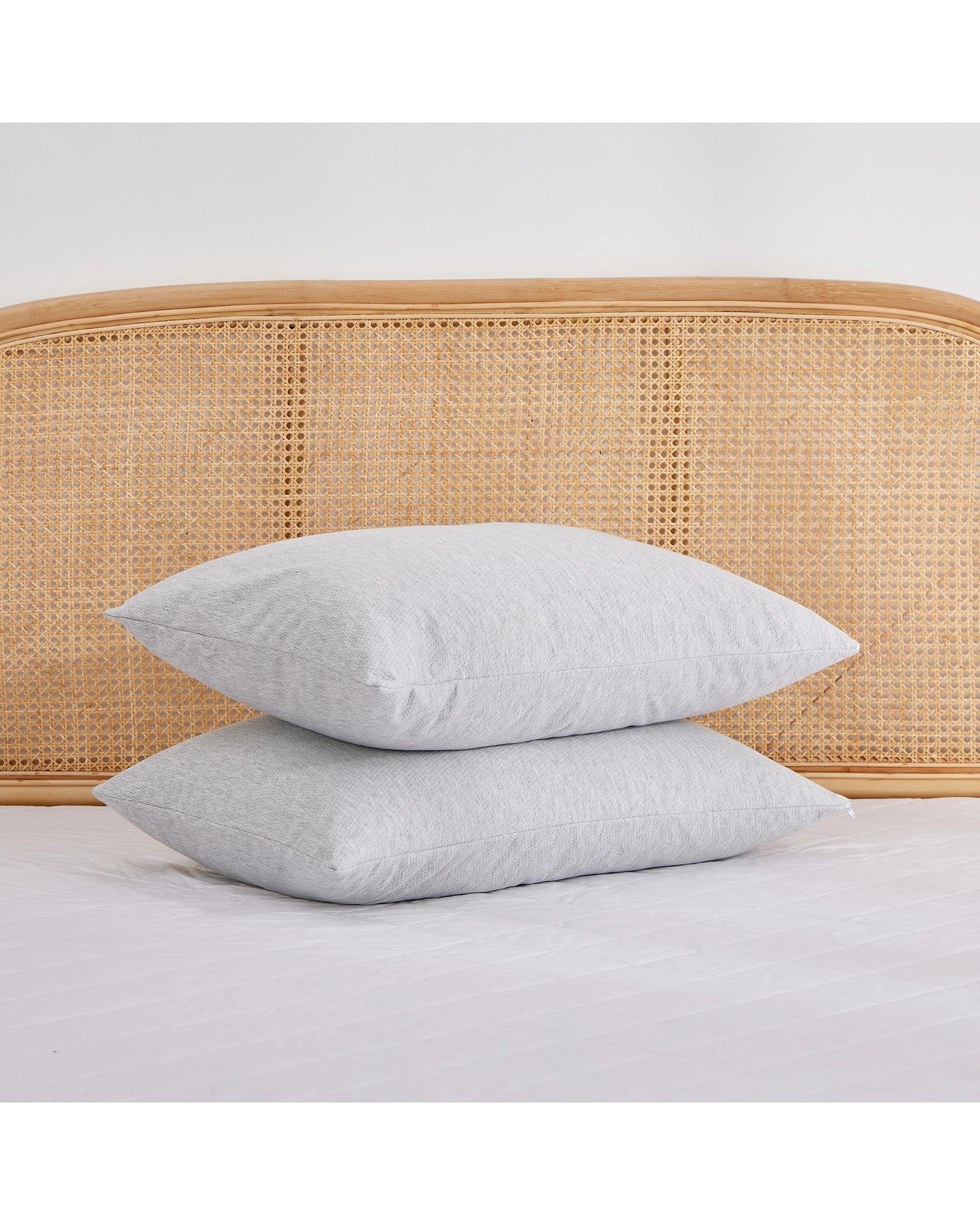 7 Dreamaker Waterproof Bamboo Charcoal Cover Adjustable Shredded Memory Foam Pillow Twin Pack - Grey, 7 of 7